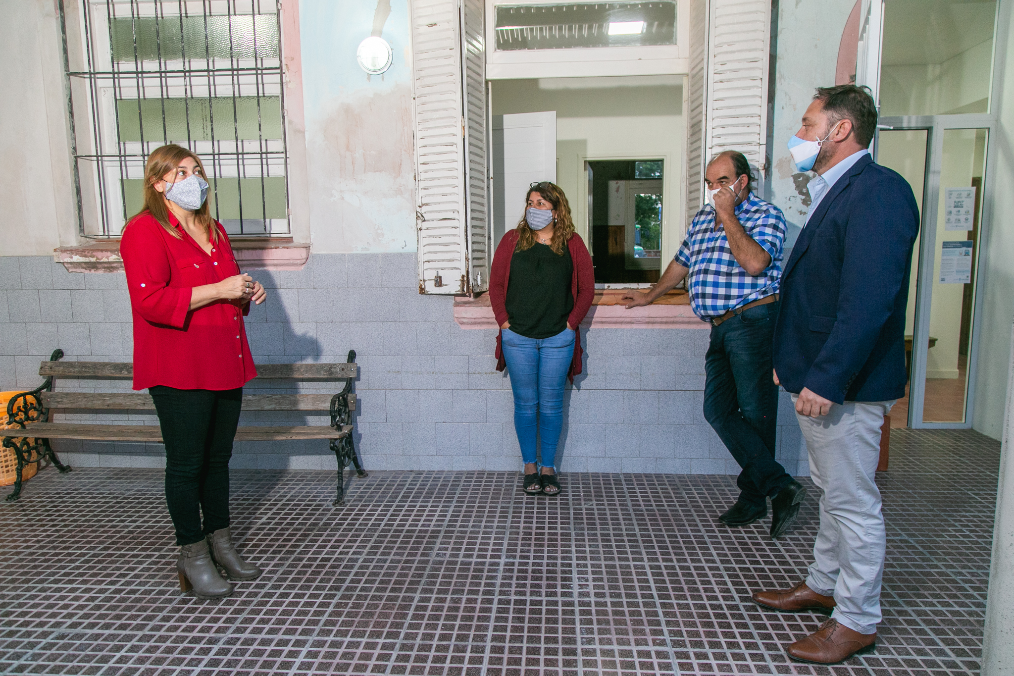 Serenal supervisó las obras realizadas en la Escuela Primaria N°12 de Arenaza
