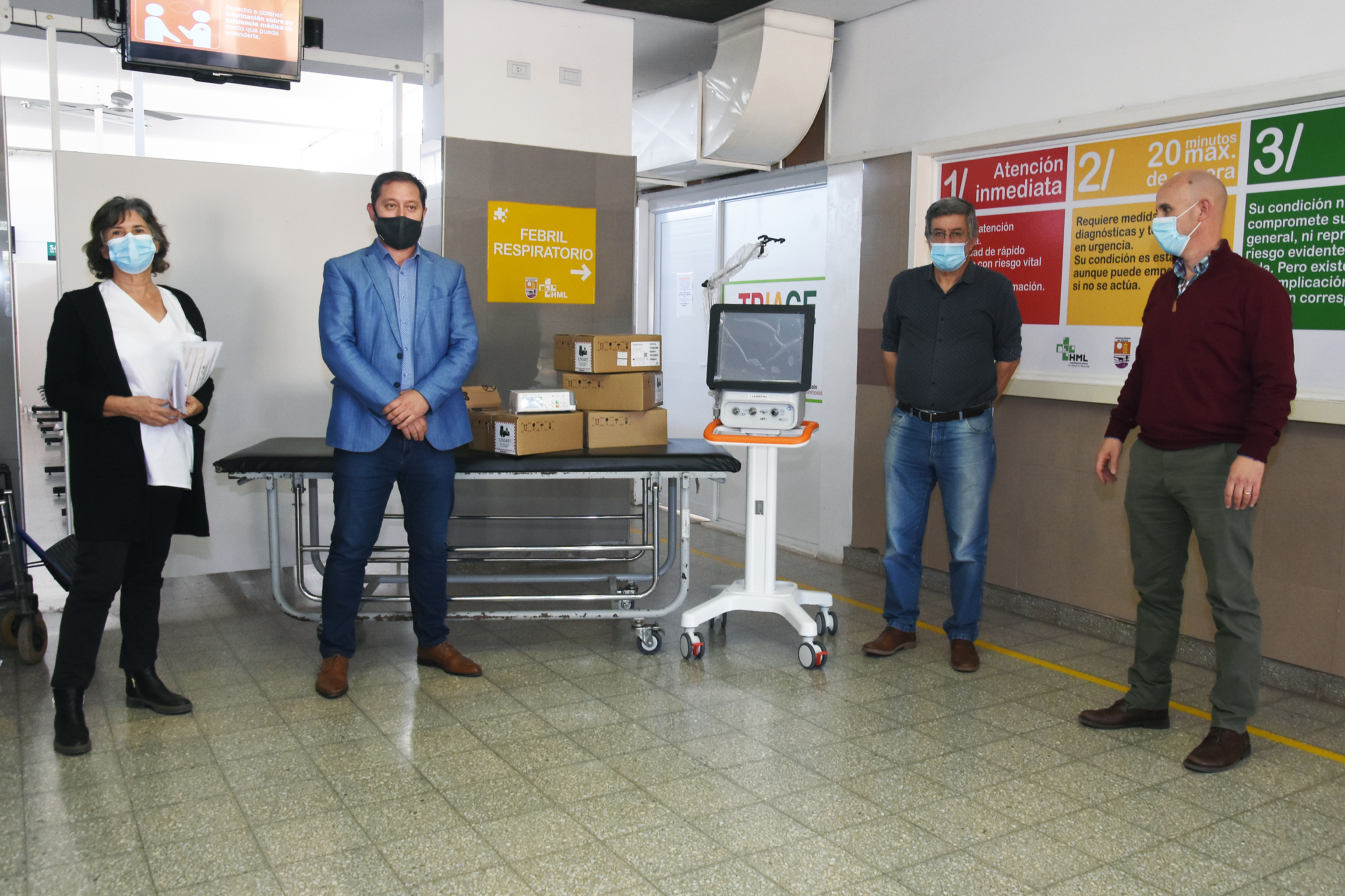 Lincoln recibió un respirador y cuatro bombas de infusión para el Hospital Municipal