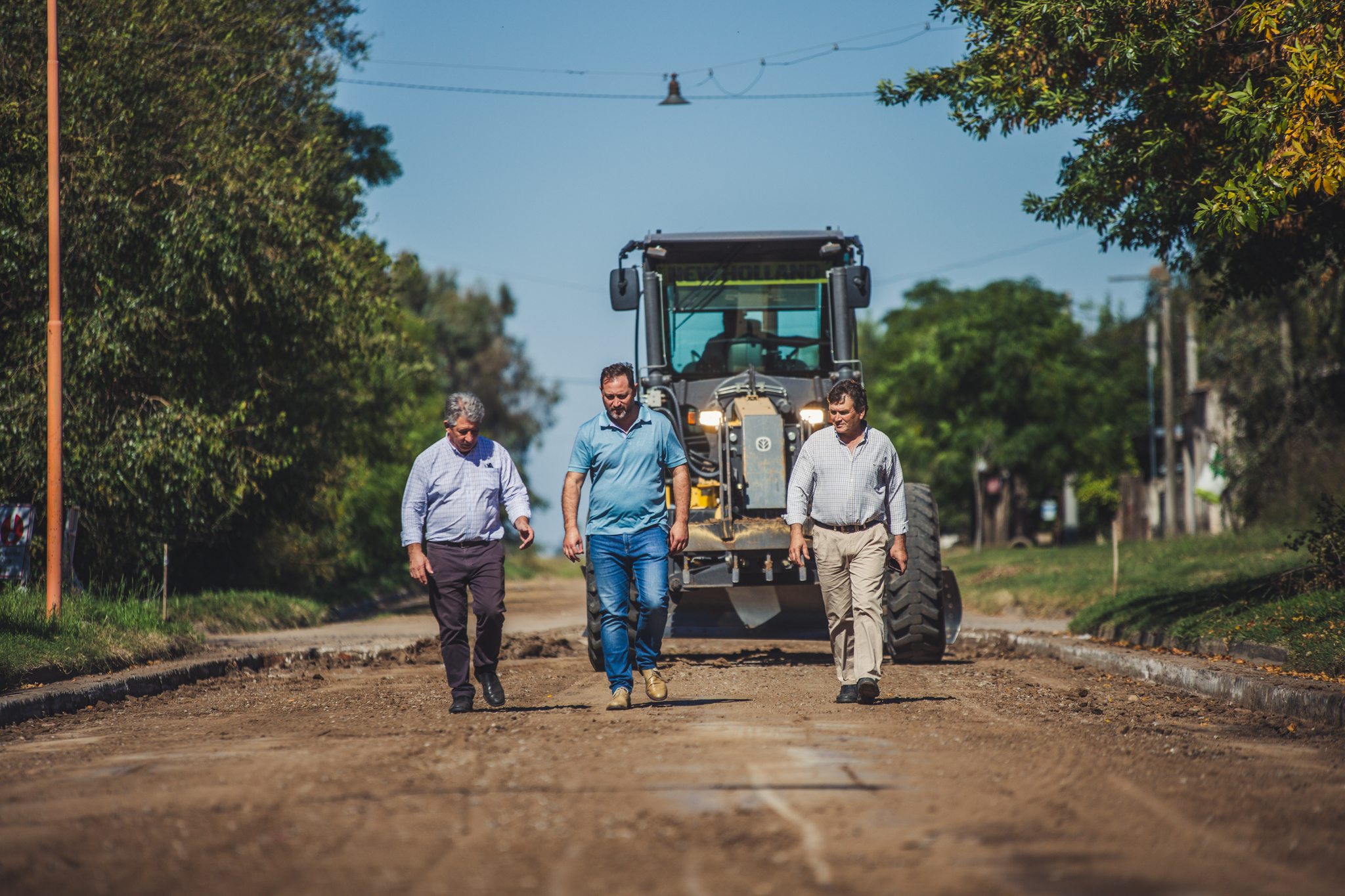 Se inicia la pavimentación de cuatro cuadras en Roberts