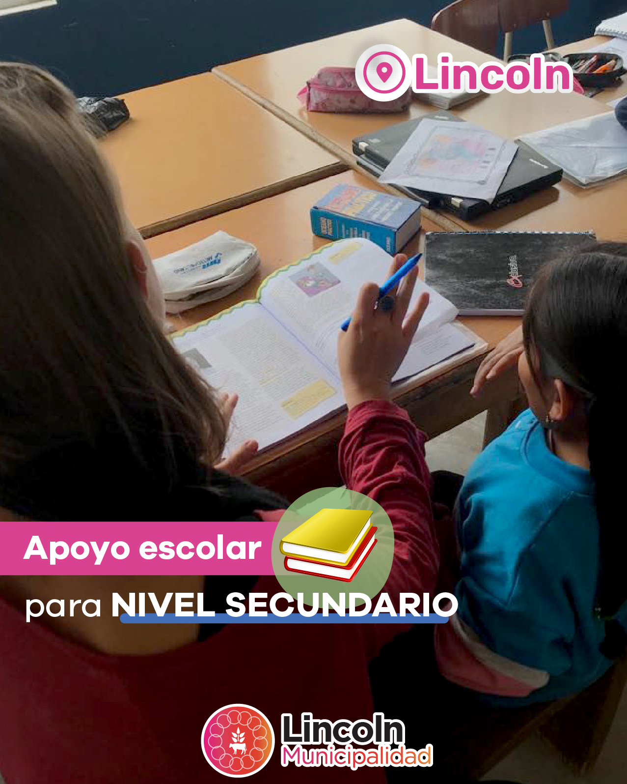 Se brinda apoyo escolar en las bibliotecas barriales y en las localidades