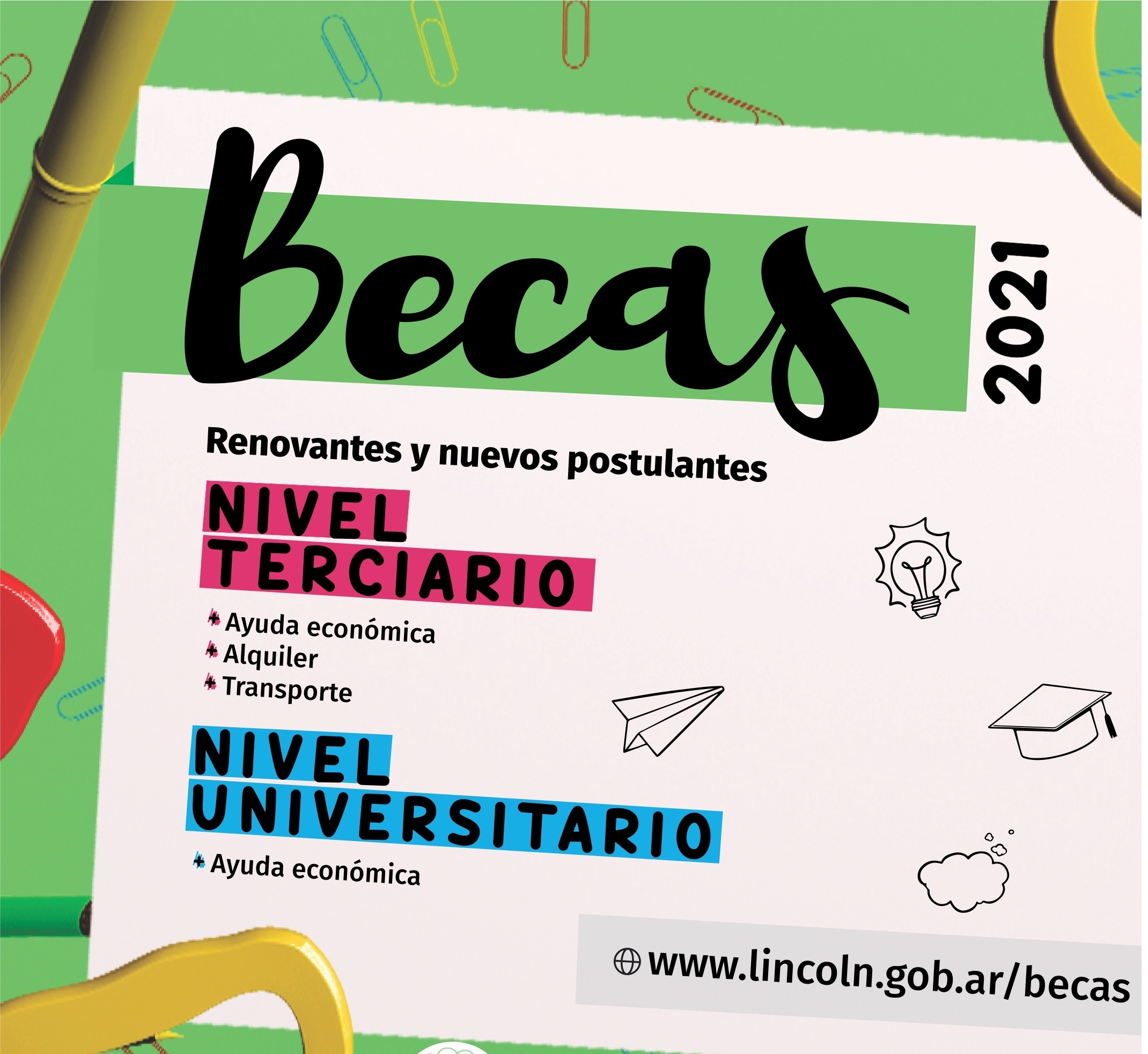 El lunes abre la inscripción para estudiantes de Nivel Terciario y Universitario