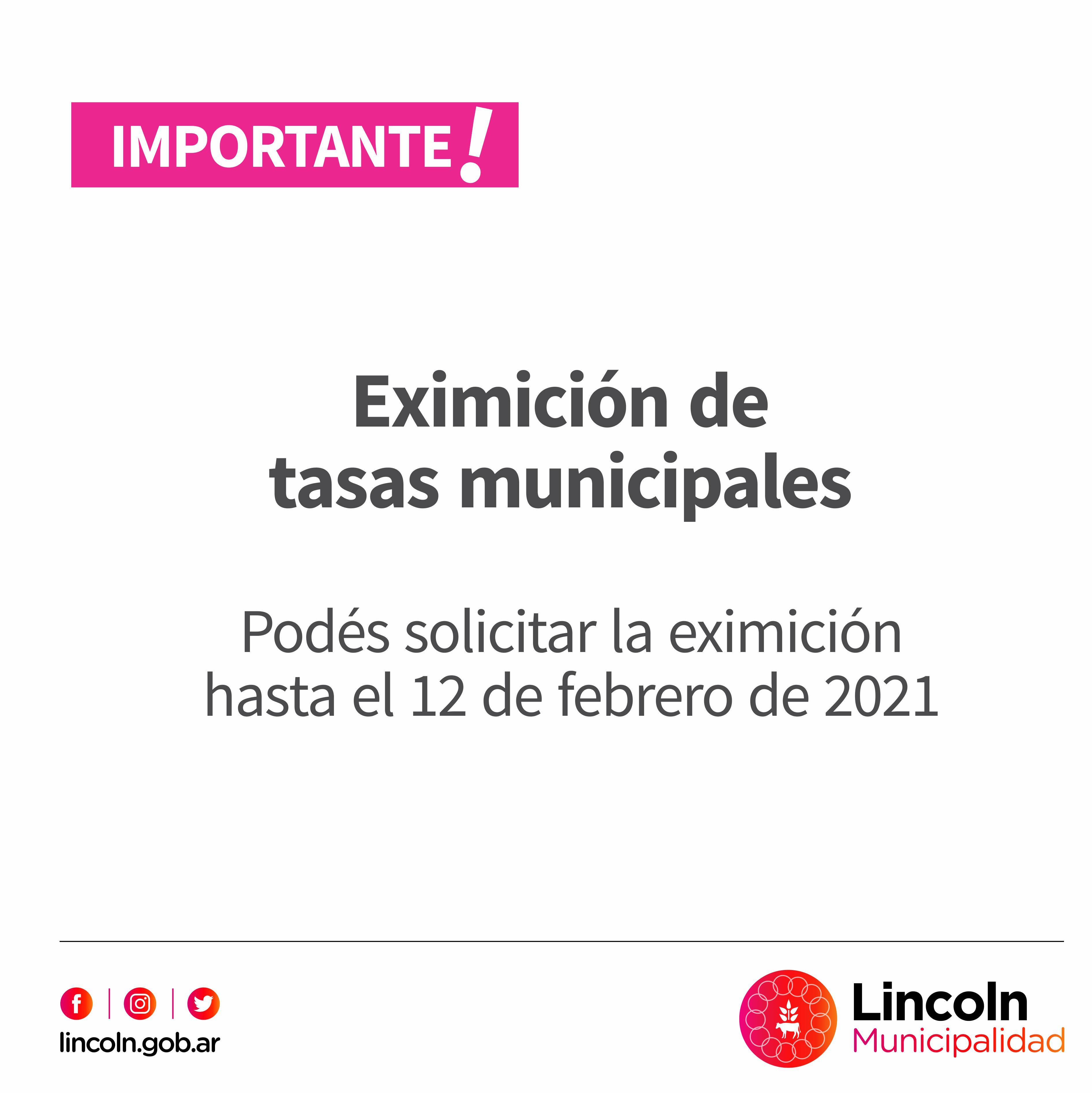 Ya se puede solicitar la eximición del pago de tasas municipales