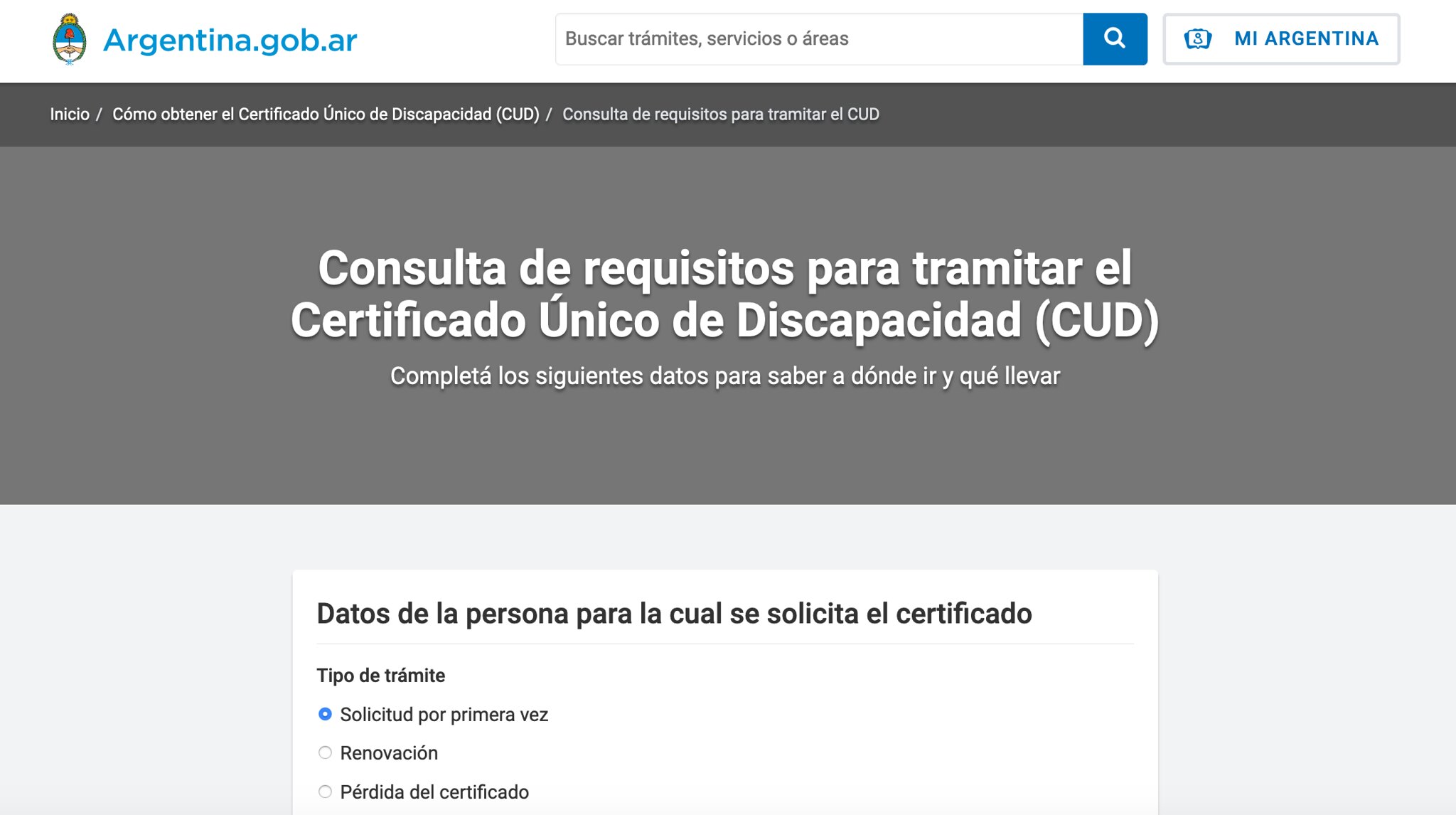 Habilitaron turnos por internet para obtener el Certificado Único de Discapacidad