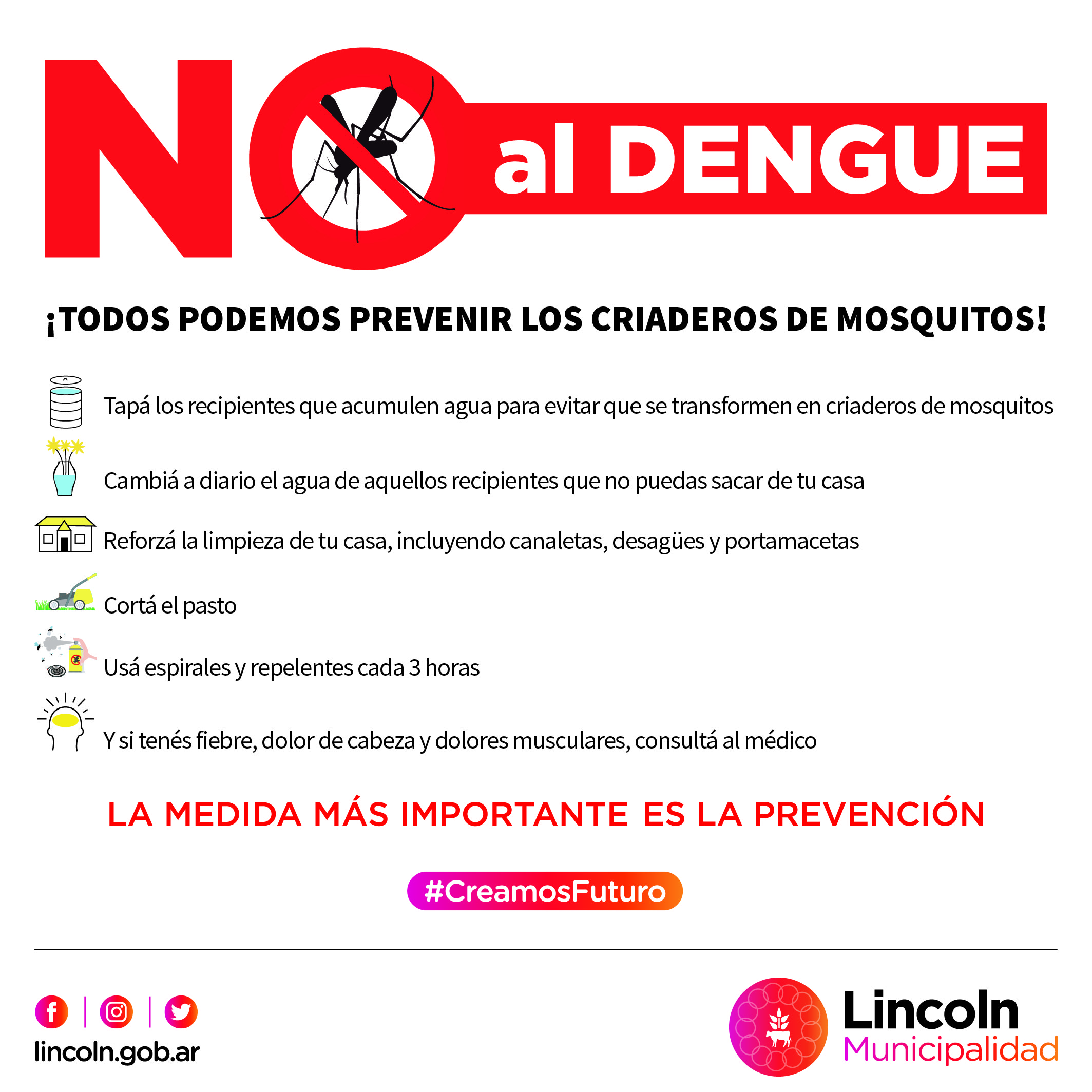 Recomendaciones para la prevención del Dengue