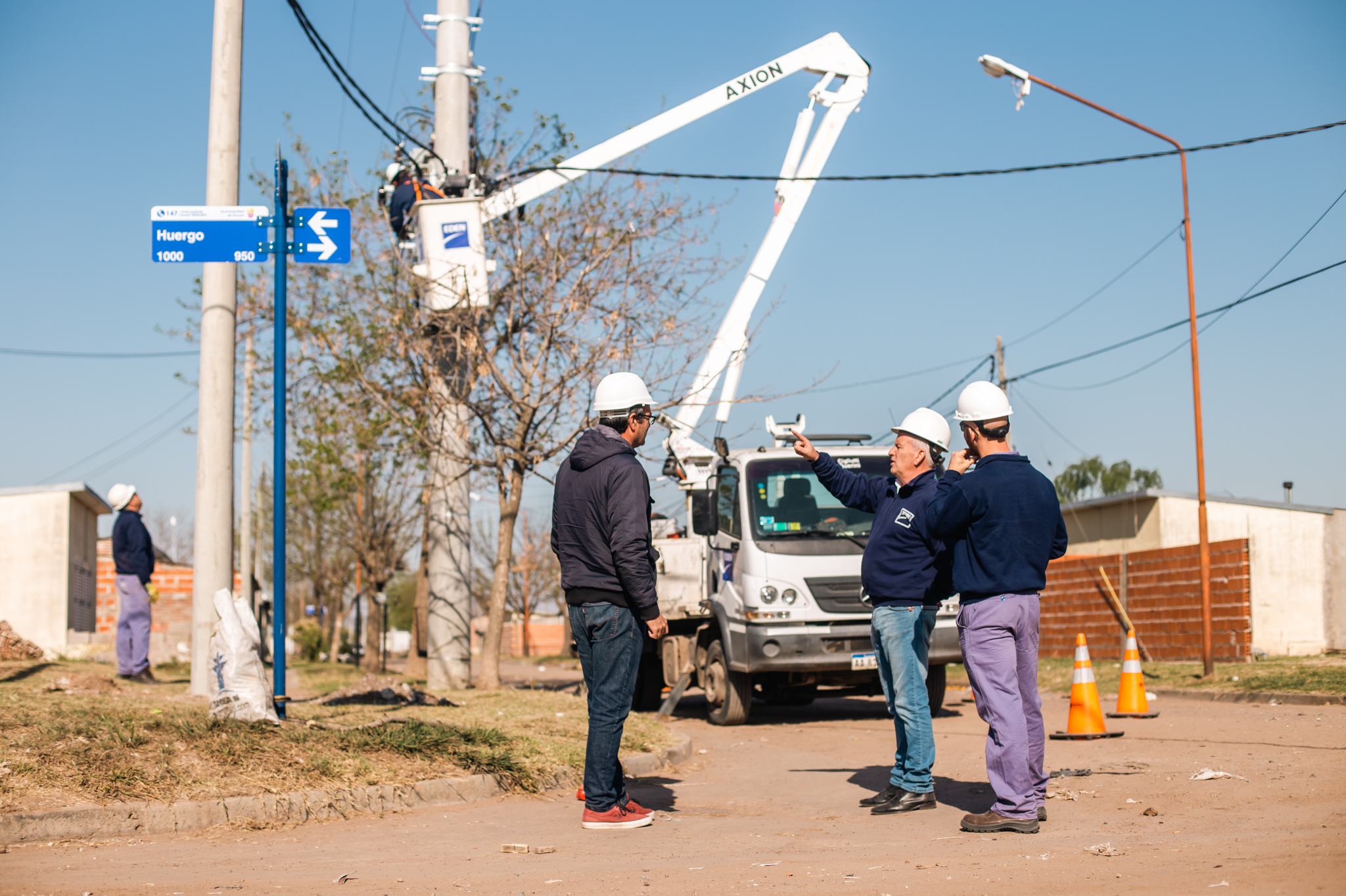 Serenal y autoridades de EDEN analizaron el Plan de Obras 2022
