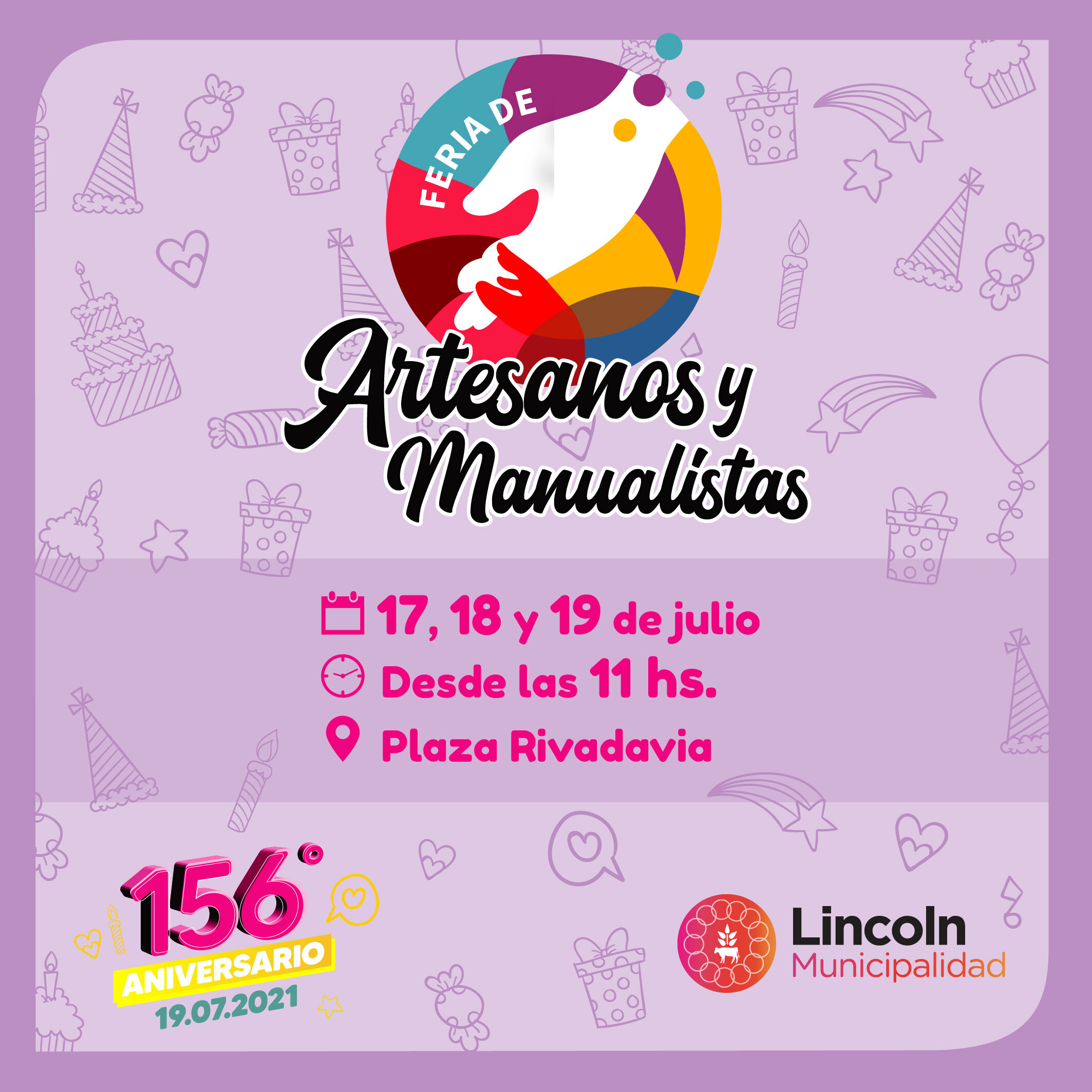 Feria de Artesanos y Manualistas en Plaza Rivadavia