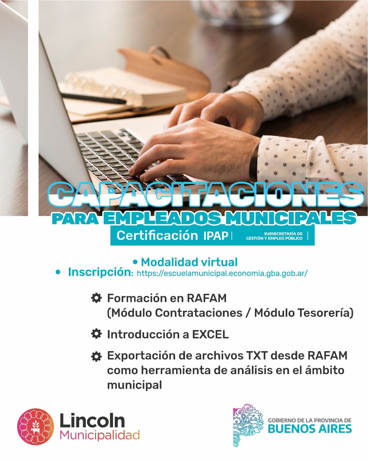 Nuevas capacitaciones gratuitas para agentes municipales