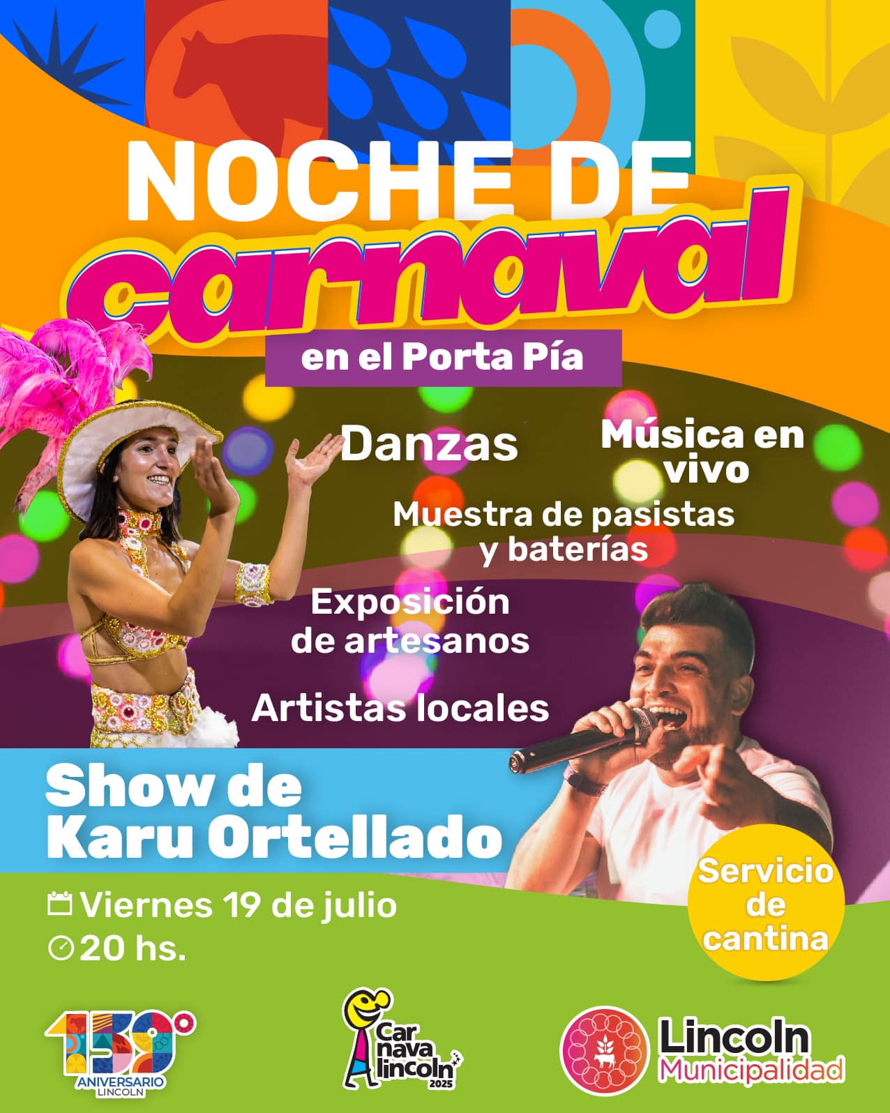 "Noche de carnaval" en el Teatro Porta Pía