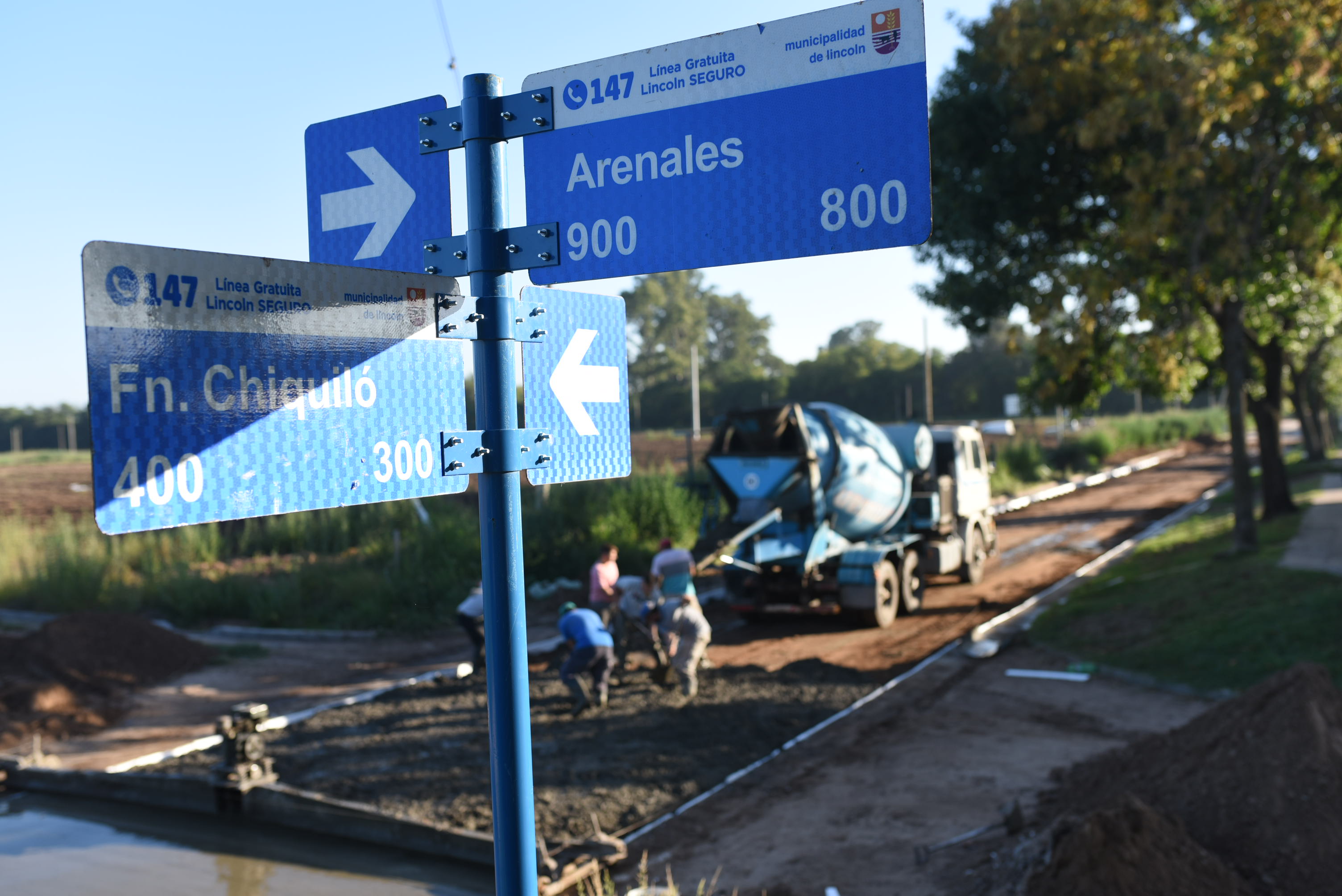 Se completaron tres nuevas cuadras de asfalto en el barrio Norte