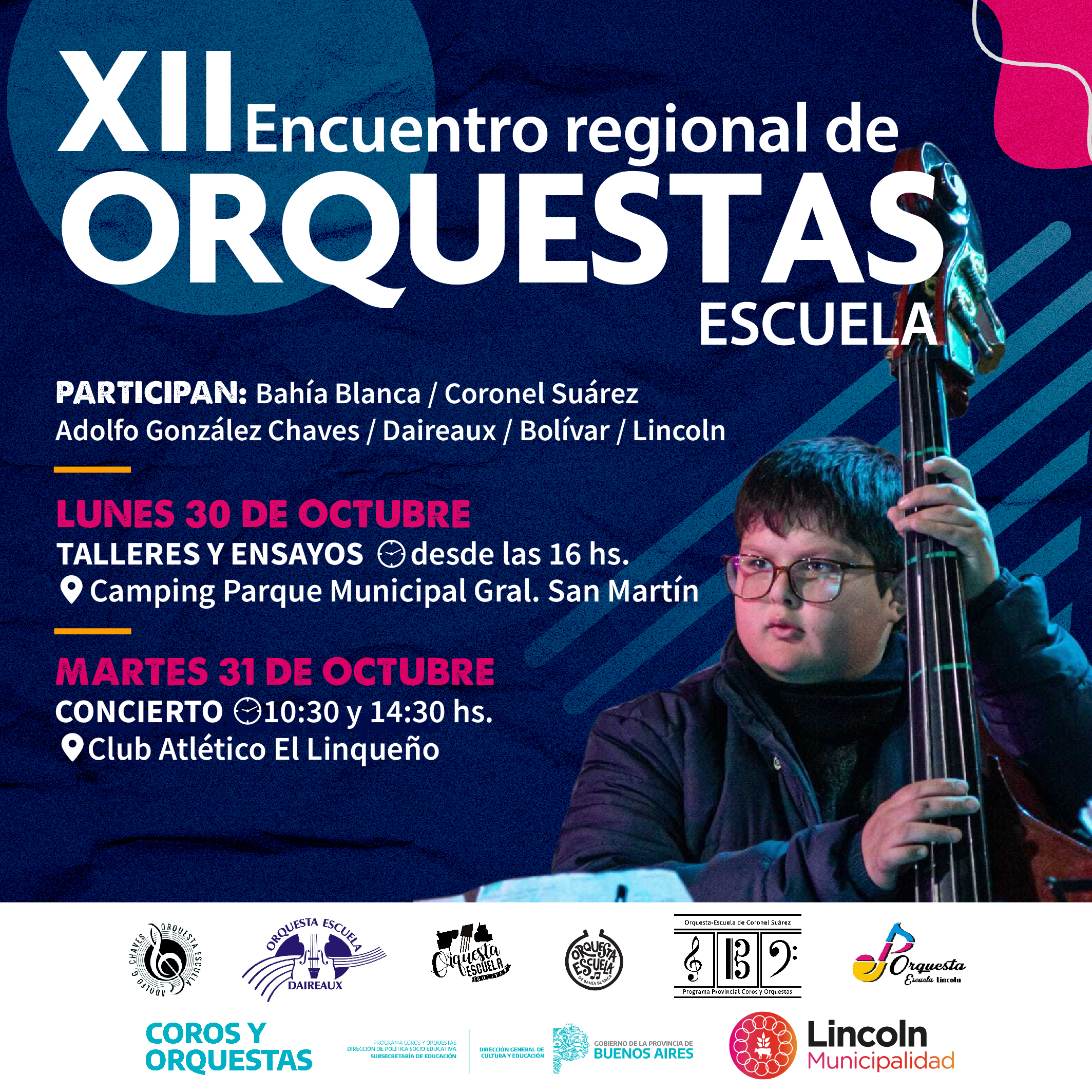 Lincoln será sede del XII Encuentro Regional de Orquestas Escuelas