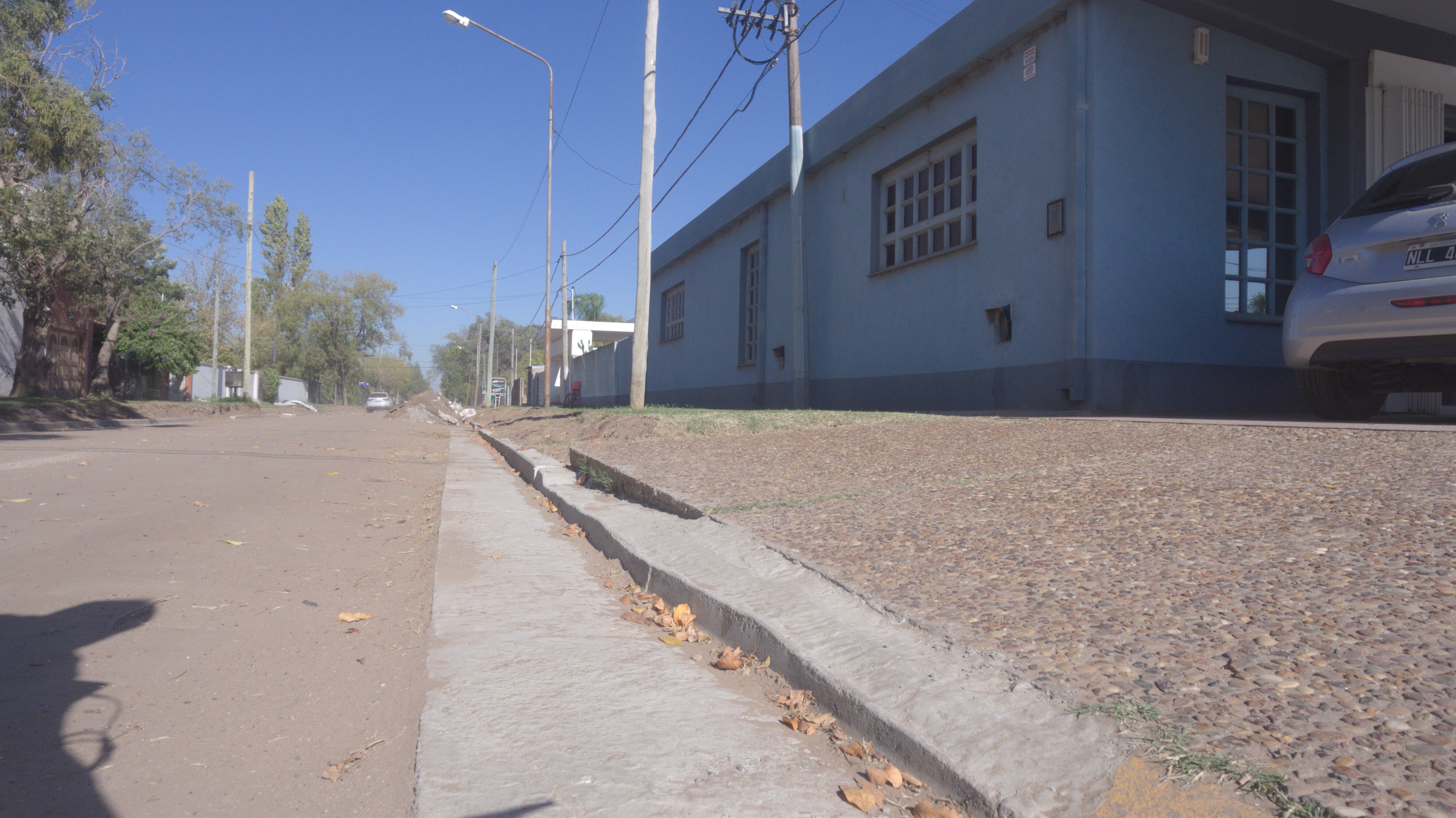 Avanzan las obras de cordón cuneta y mejorado de calles