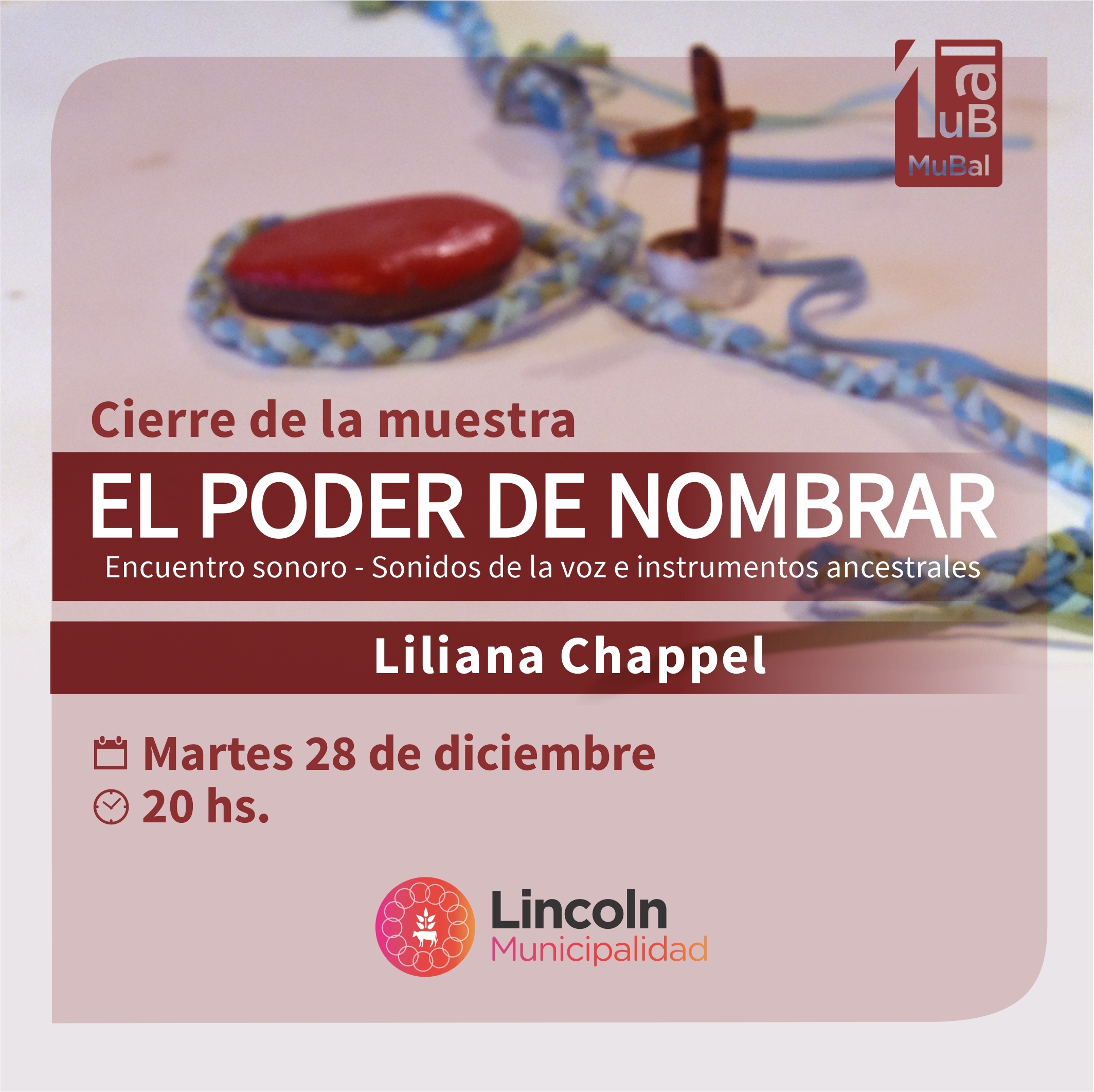 Con un encuentro sonoro, cierra la muestra “El poder de nombrar”