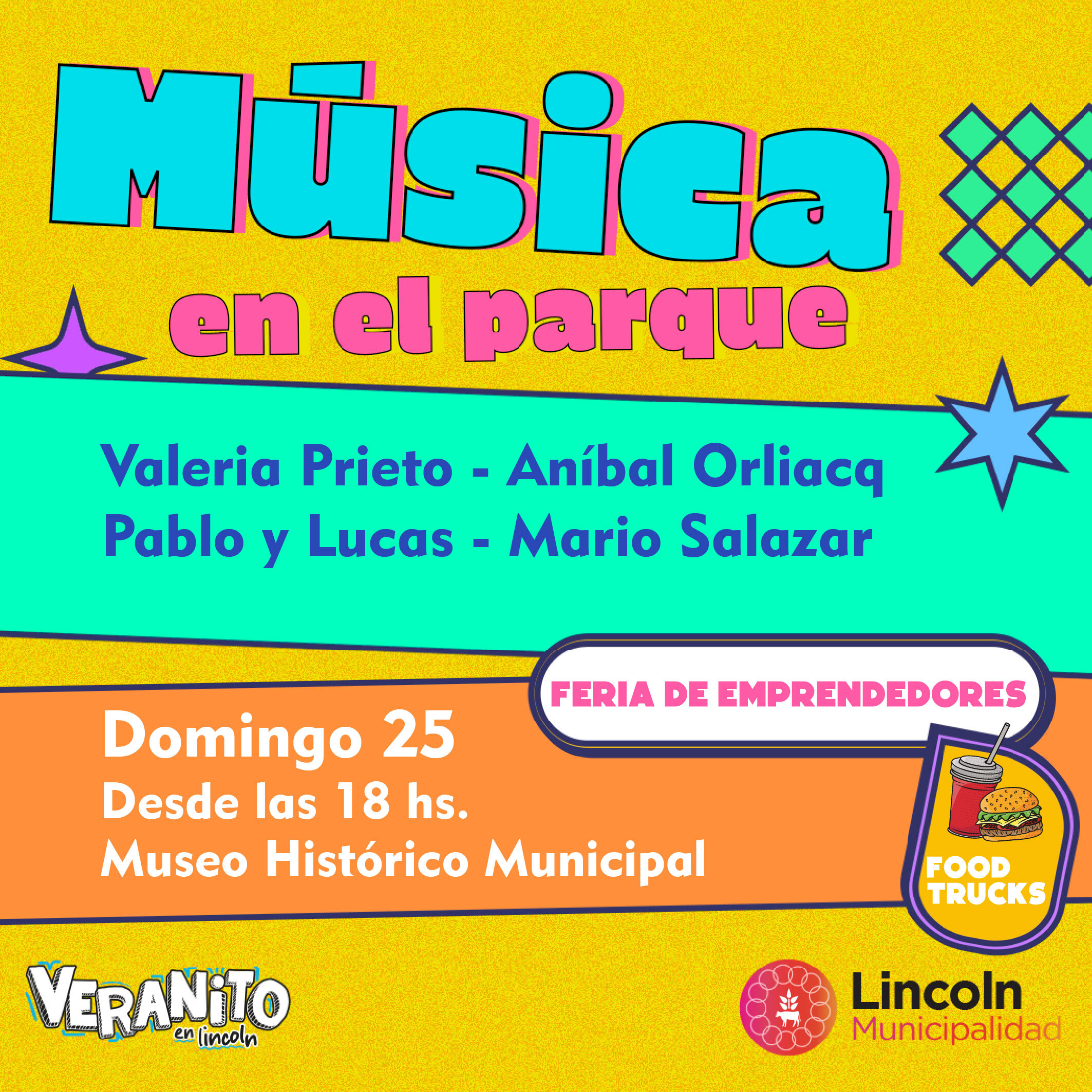 El domingo llega una nueva edición de “Música en el parque”