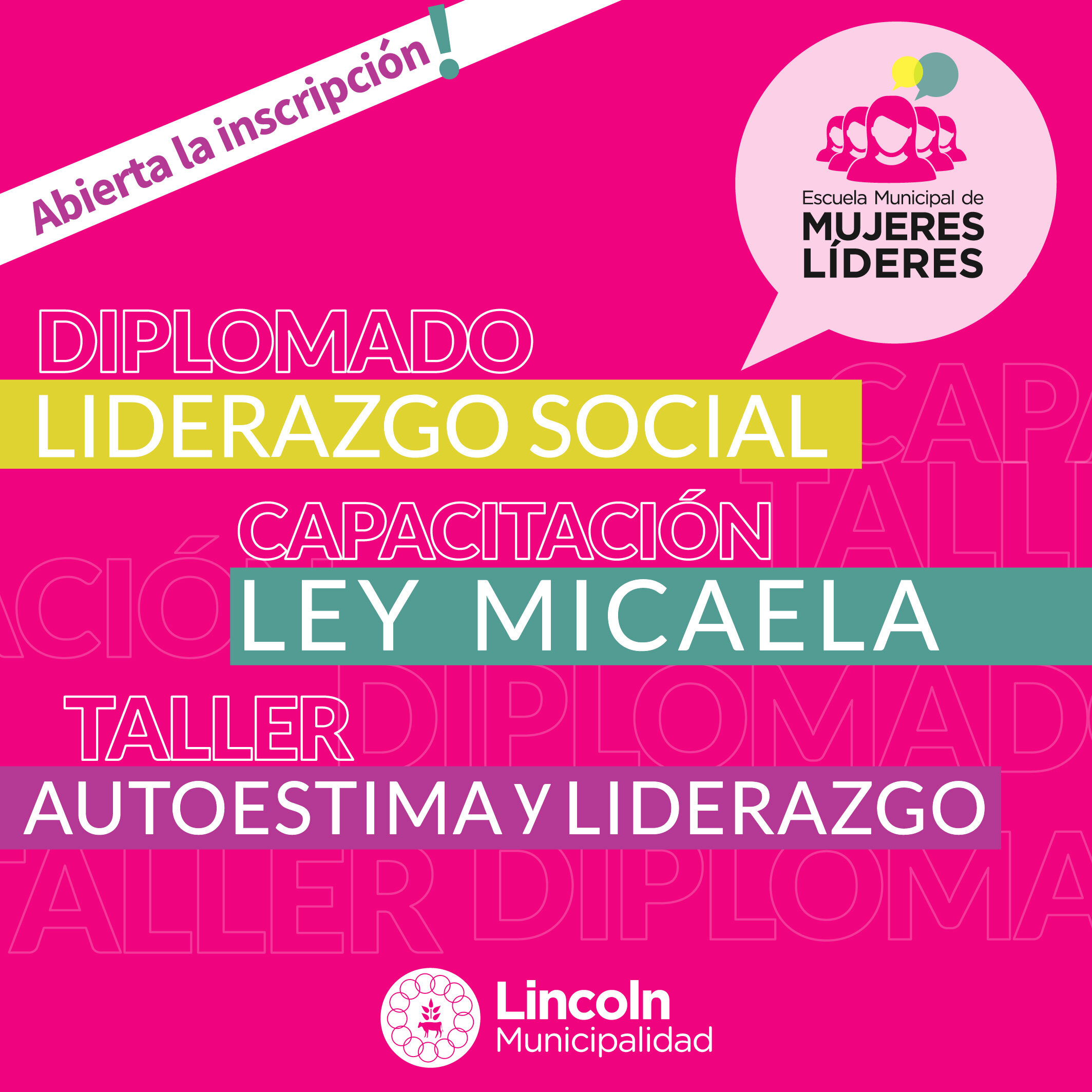 La Escuela de Mujeres Líderes abrió la inscripción a sus capacitaciones