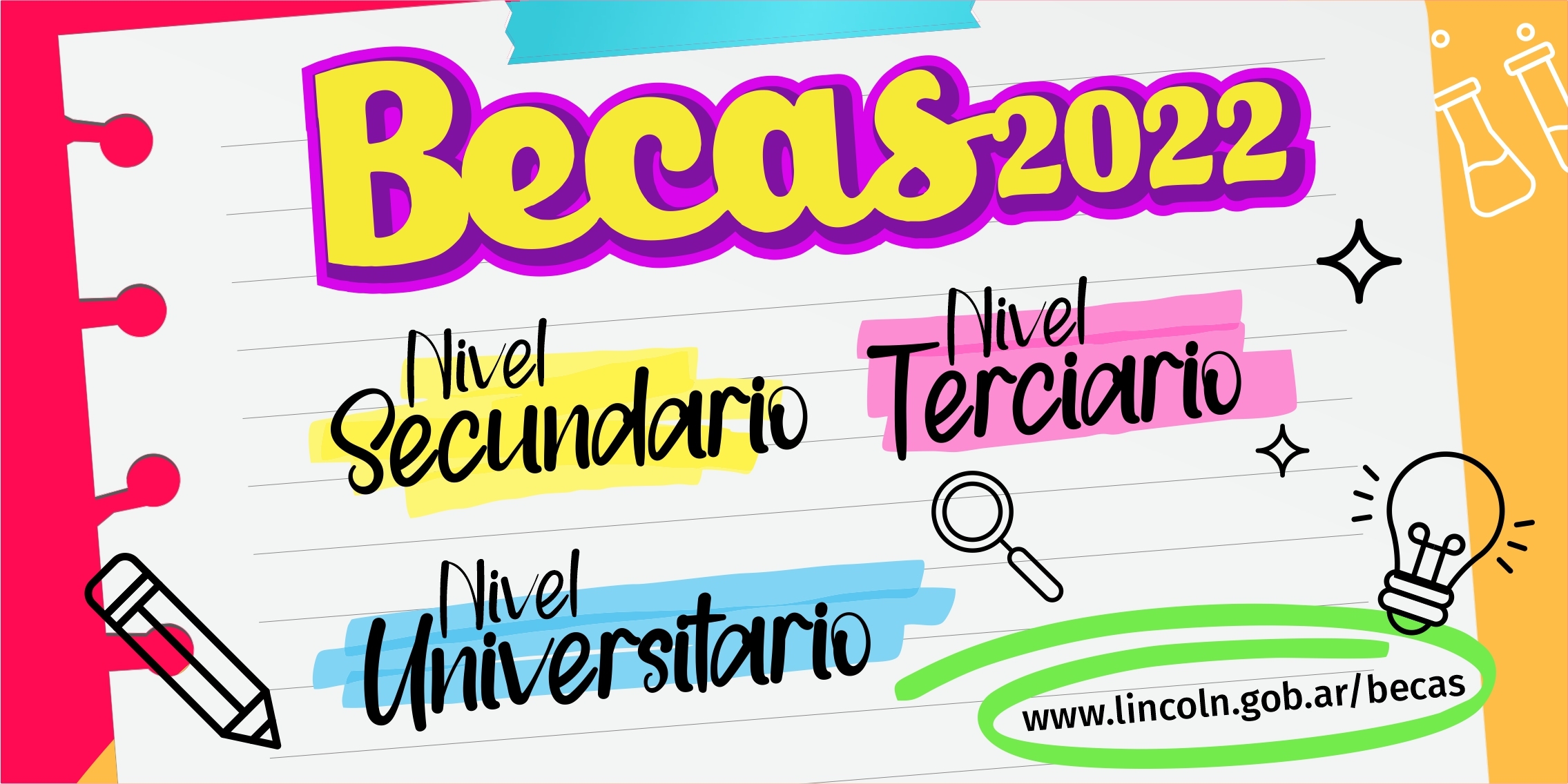Abren las inscripciones a las becas municipales de Nivel Secundario