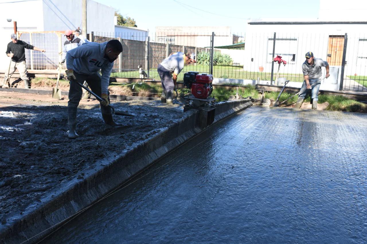 Sigue avanzando la pavimentación en el Barrio Sagrado Corazón