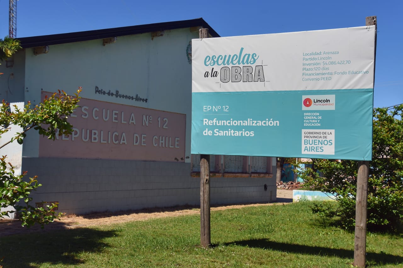 Serenal supervisó los trabajos de refacción en la Escuela Primaria N° 12