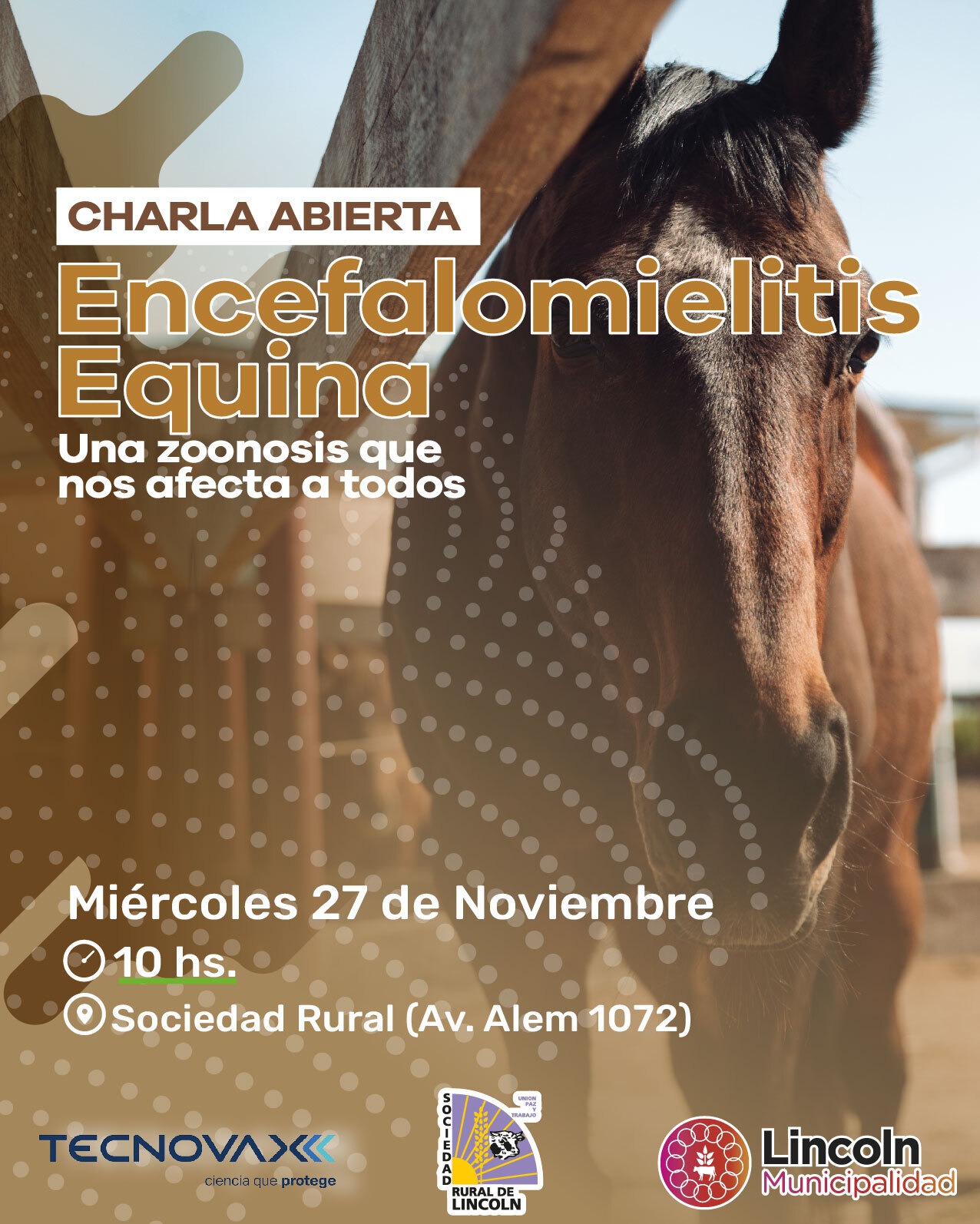 “Encefalomielitis equina, una zoonosis que nos afecta a todos”