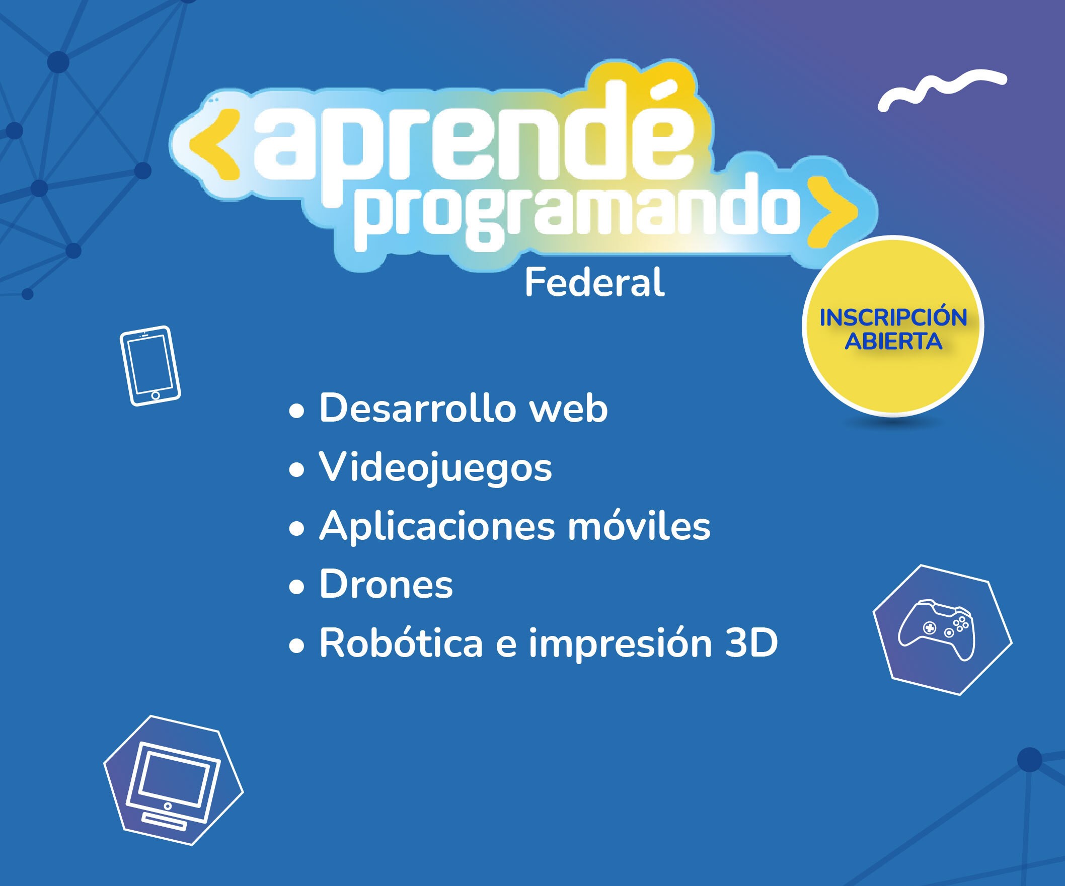 Abrió la inscripción a los cursos del programa “Aprendé Programando”