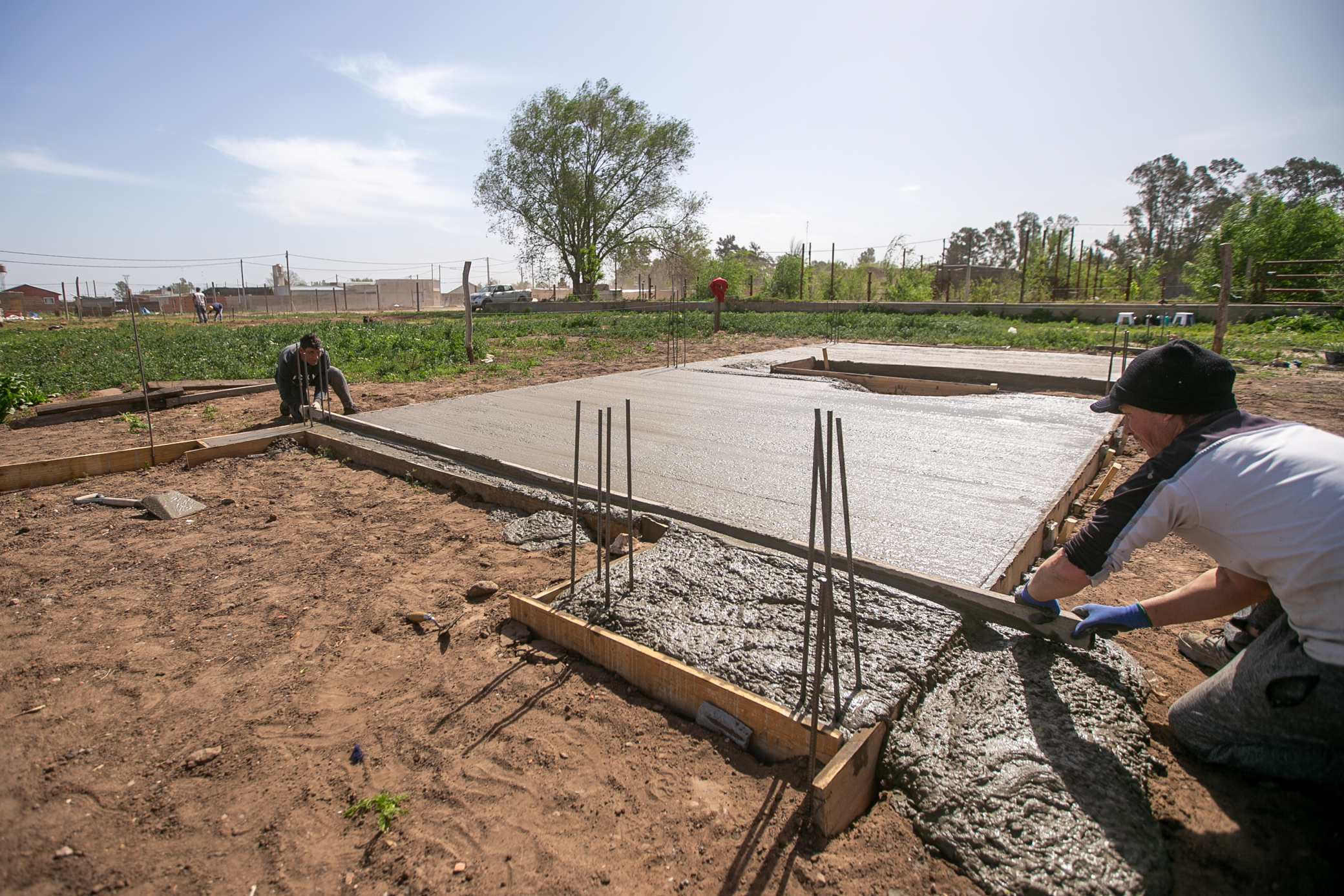 Comenzaron a construirse las primeras casas del “Semilla 2”
