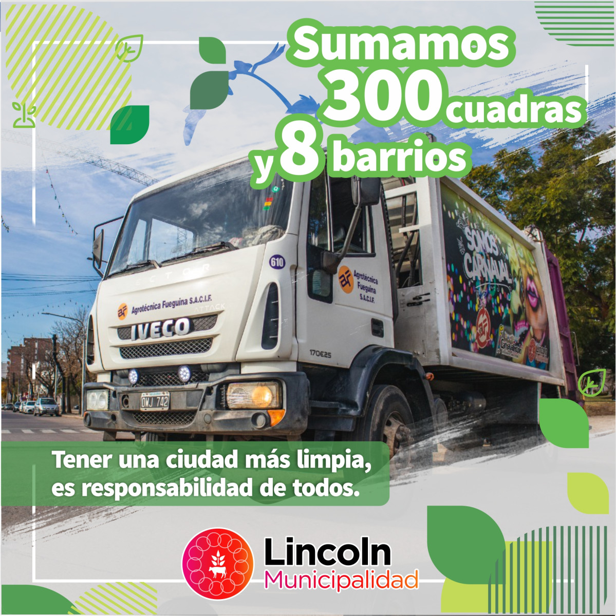 Conocé los días en que pasará por tu barrio: