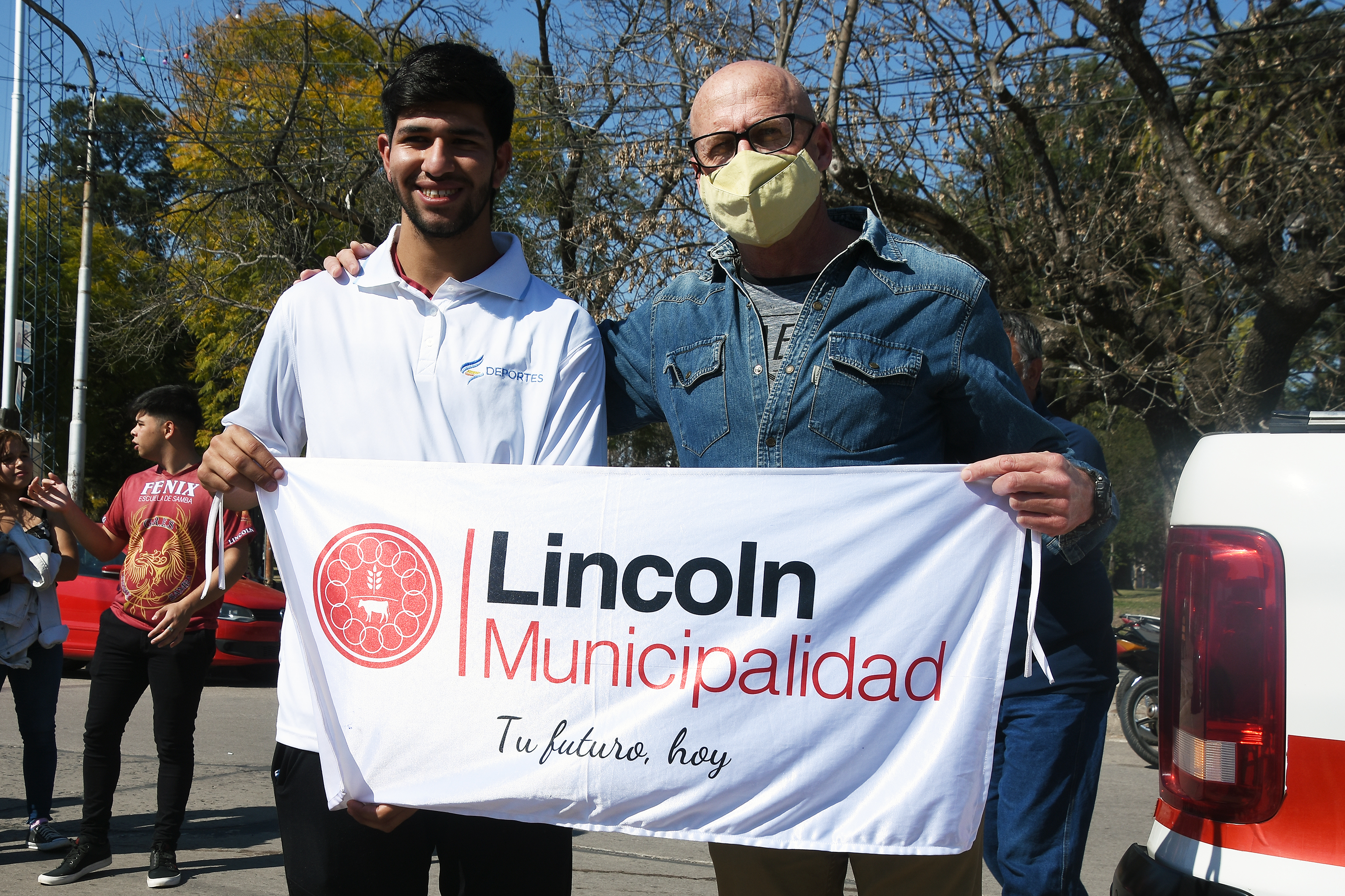 Una caravana recibió a Gonzalo Rivero tras su participación en el mundial de Polonia