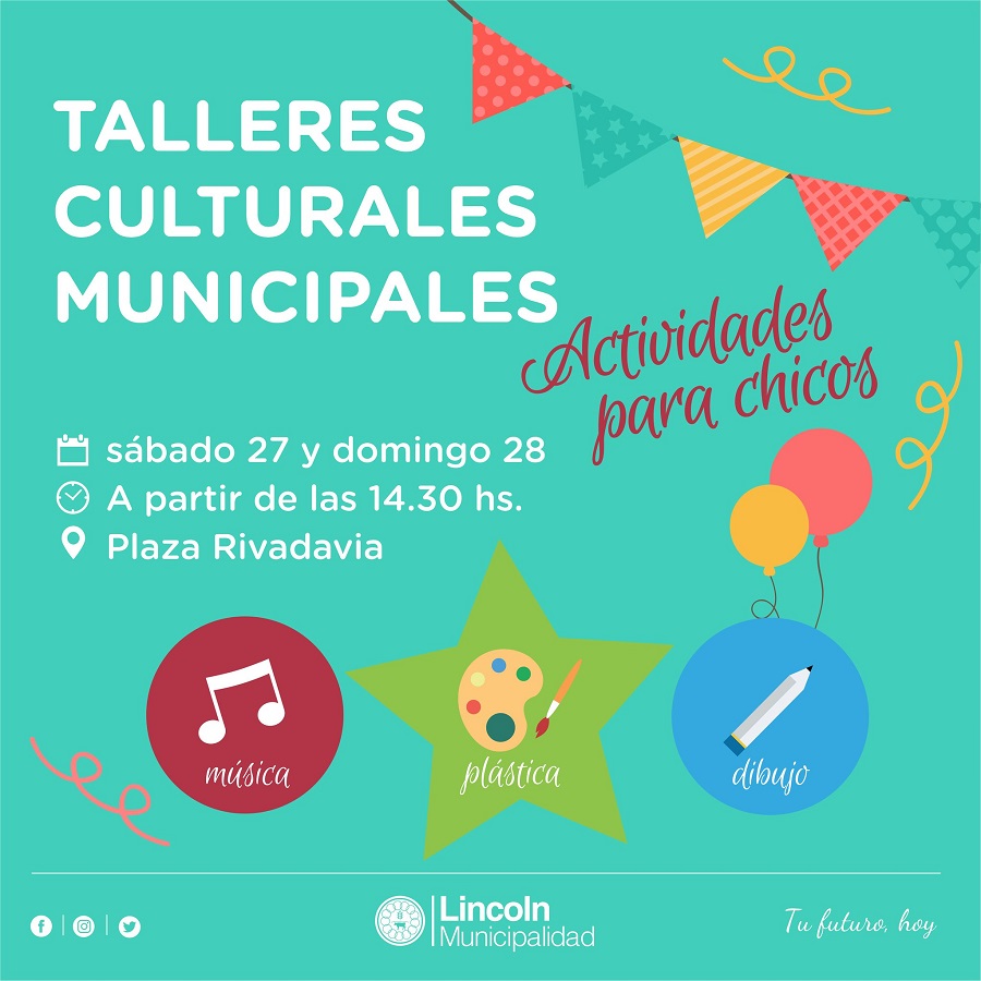 Talleres Culturales Municipales para los más chicos