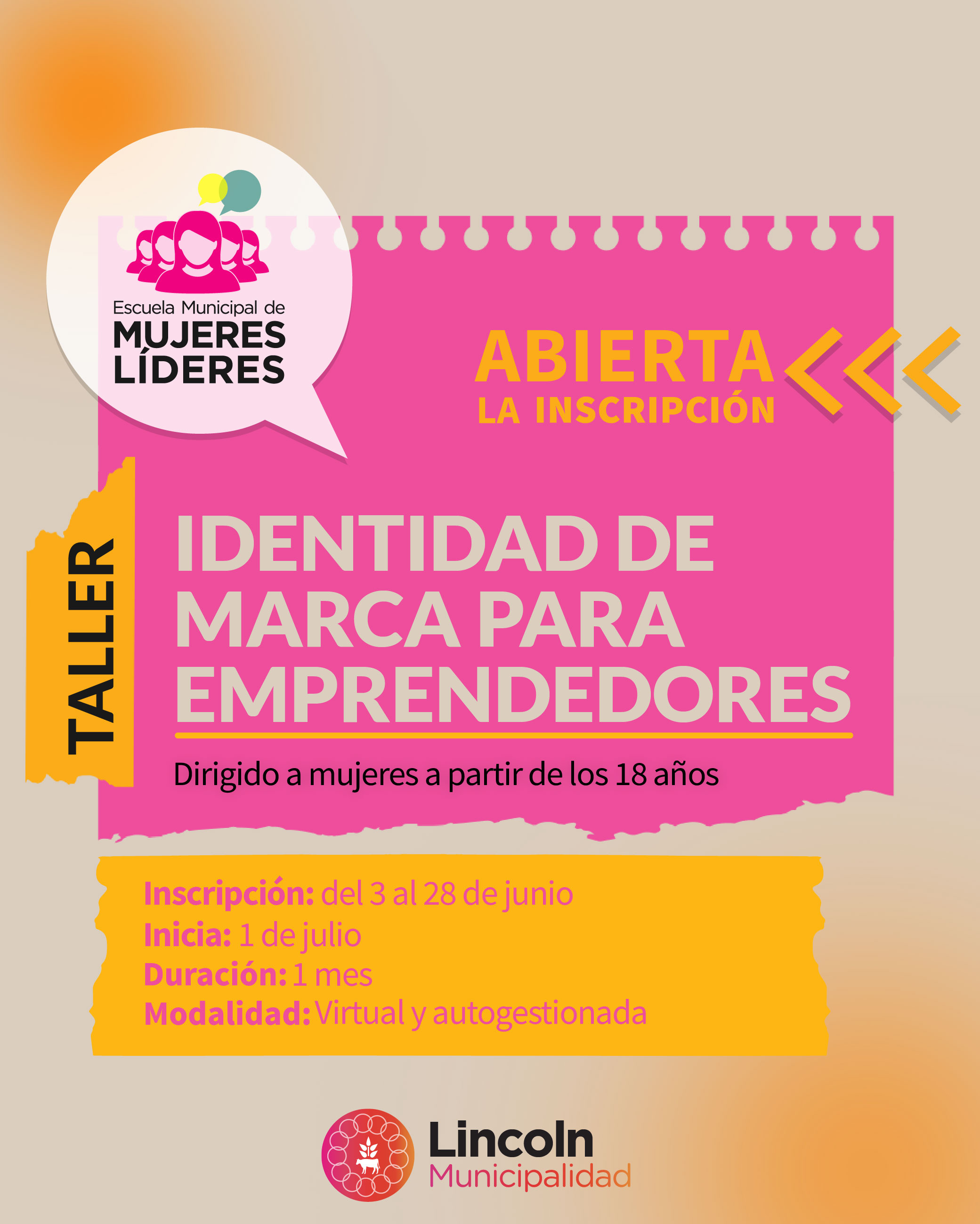 Abre la inscripción a la capacitación “Identidad de Marcas para Emprendedores”