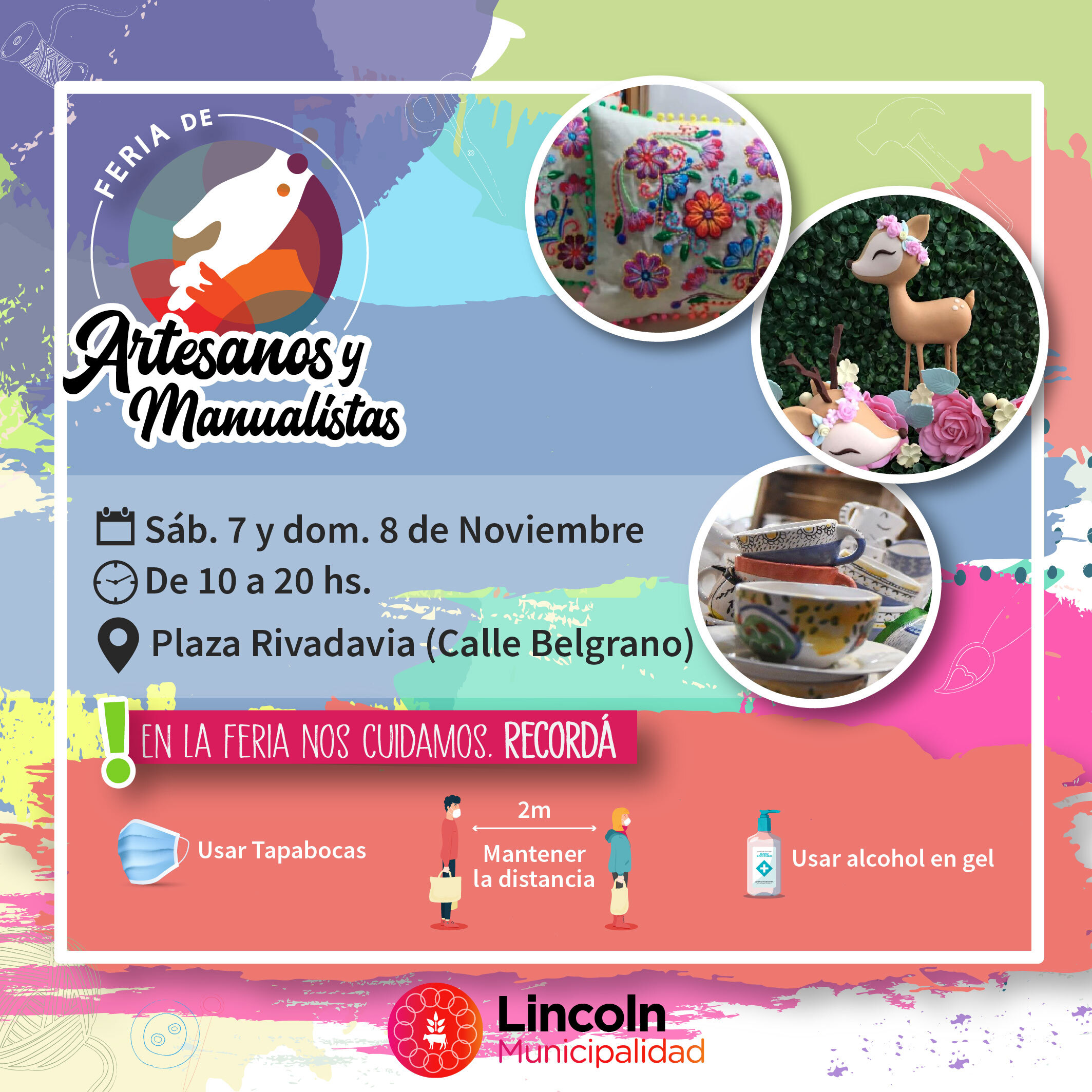 La Feria de Artesanos y Manualistas vuelve a la plaza Rivadavia