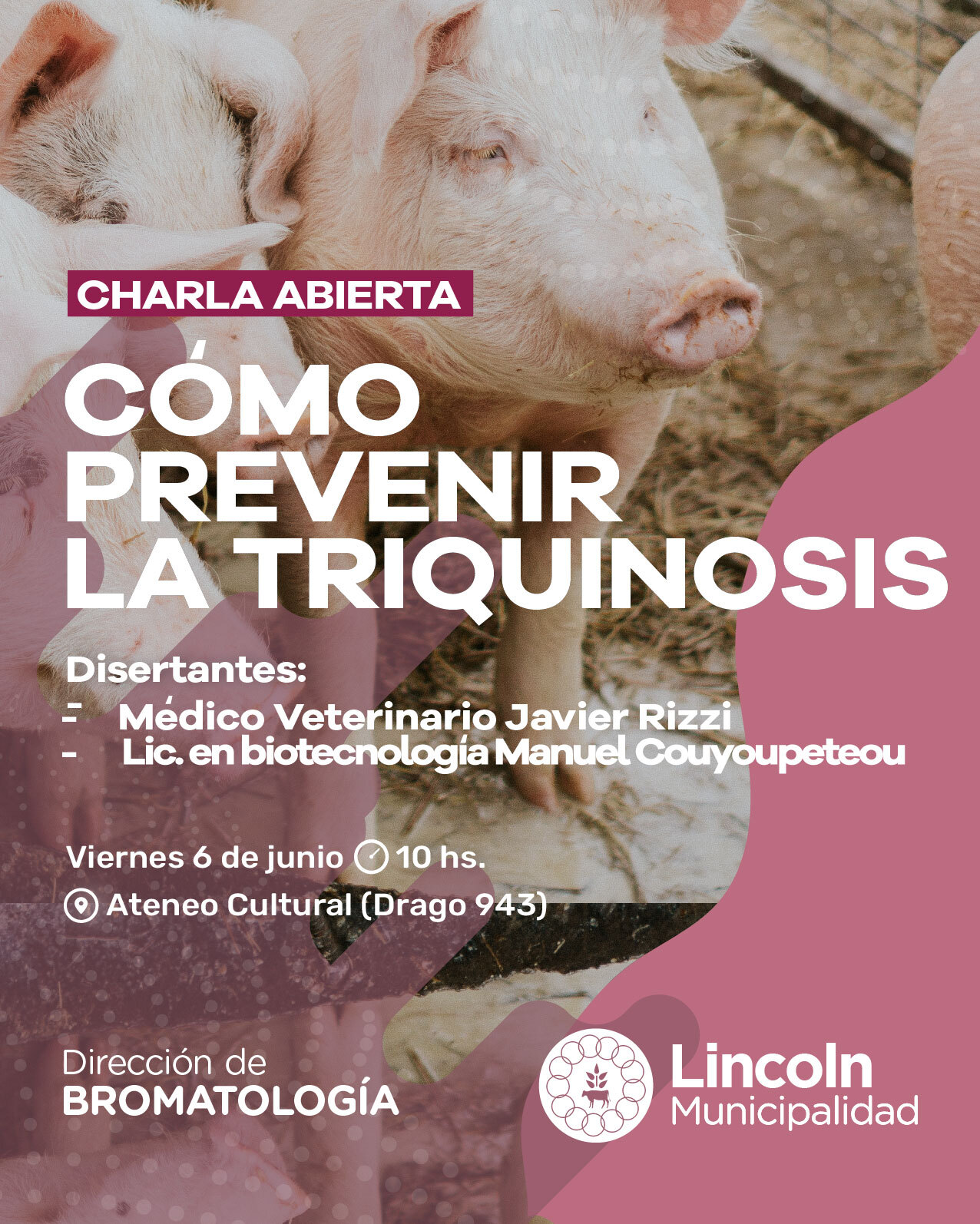 Charla abierta: "Cómo prevenir la triquinosis"