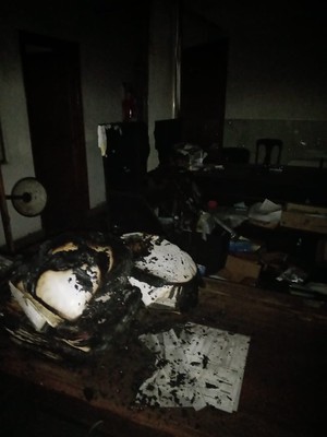 Incendio en la Delegación Municipal de Pasteur