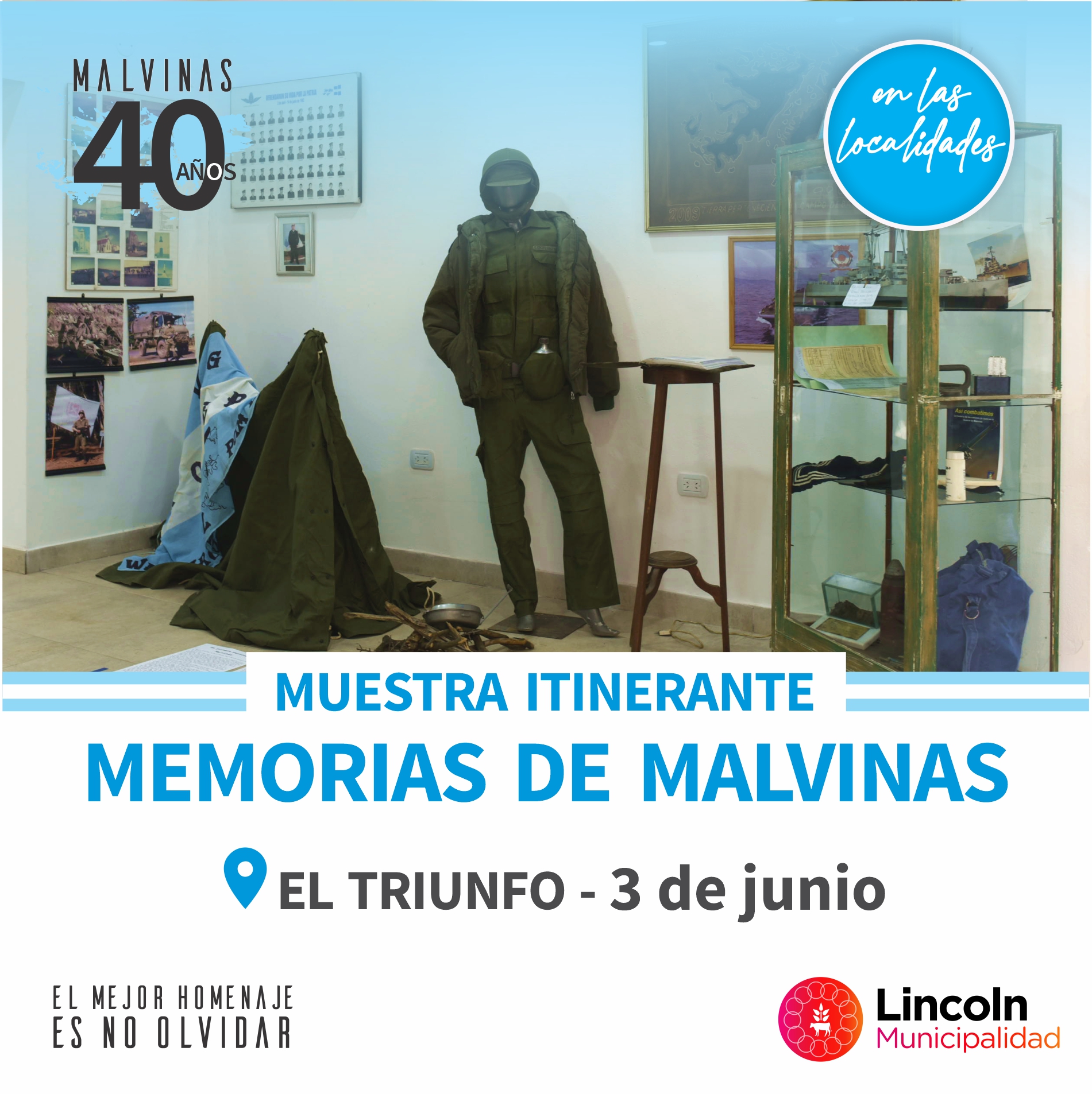 "Memorias de Malvinas" llega a El Triunfo