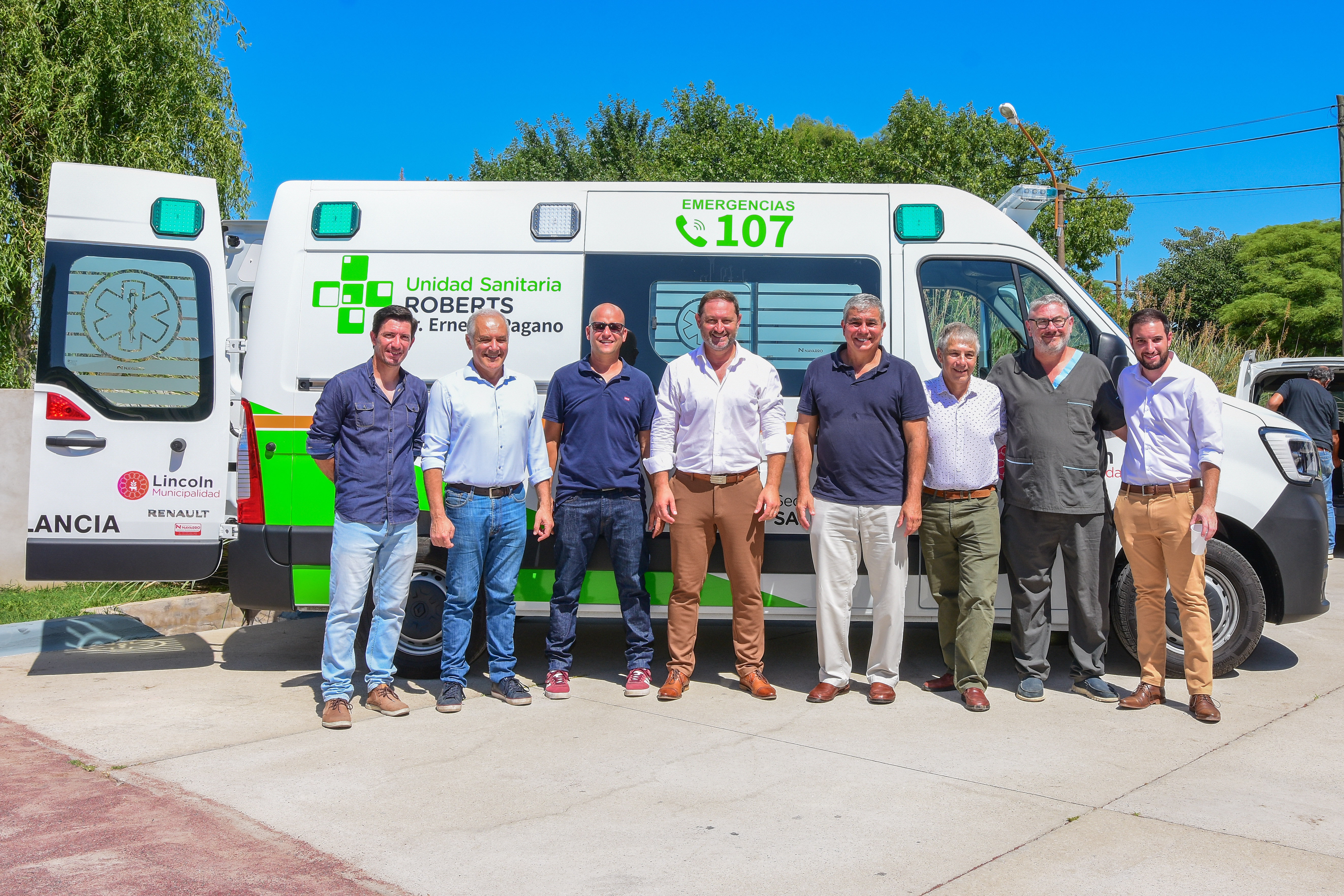 La Unidad Sanitaria de Roberts incorporó una nueva ambulancia