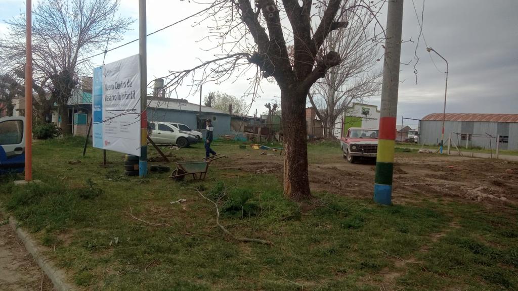 Iniciaron los trabajos preliminares para la construcción del Centro de Desarrollo Infantil