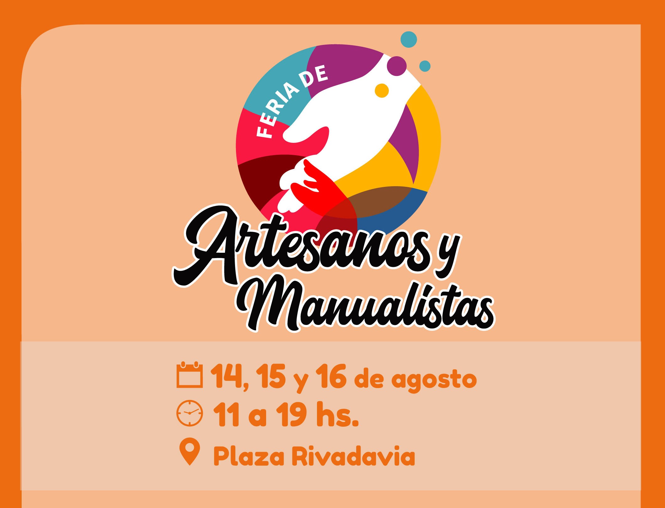 La Feria de Artesanos y Manualistas, nuevamente, llega a Plaza Rivadavia