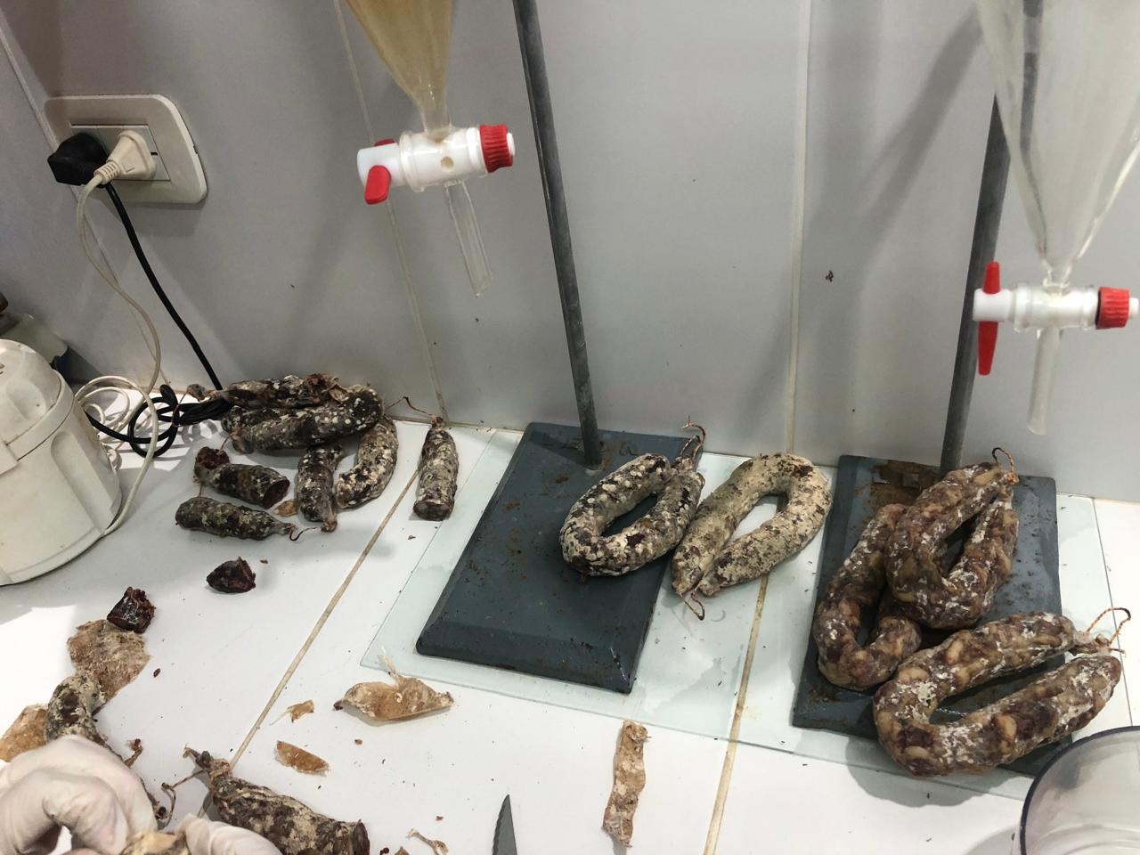 Fueron decomisados casi 80 kilos de carne de cerdo y chacinados sin trazabilidad