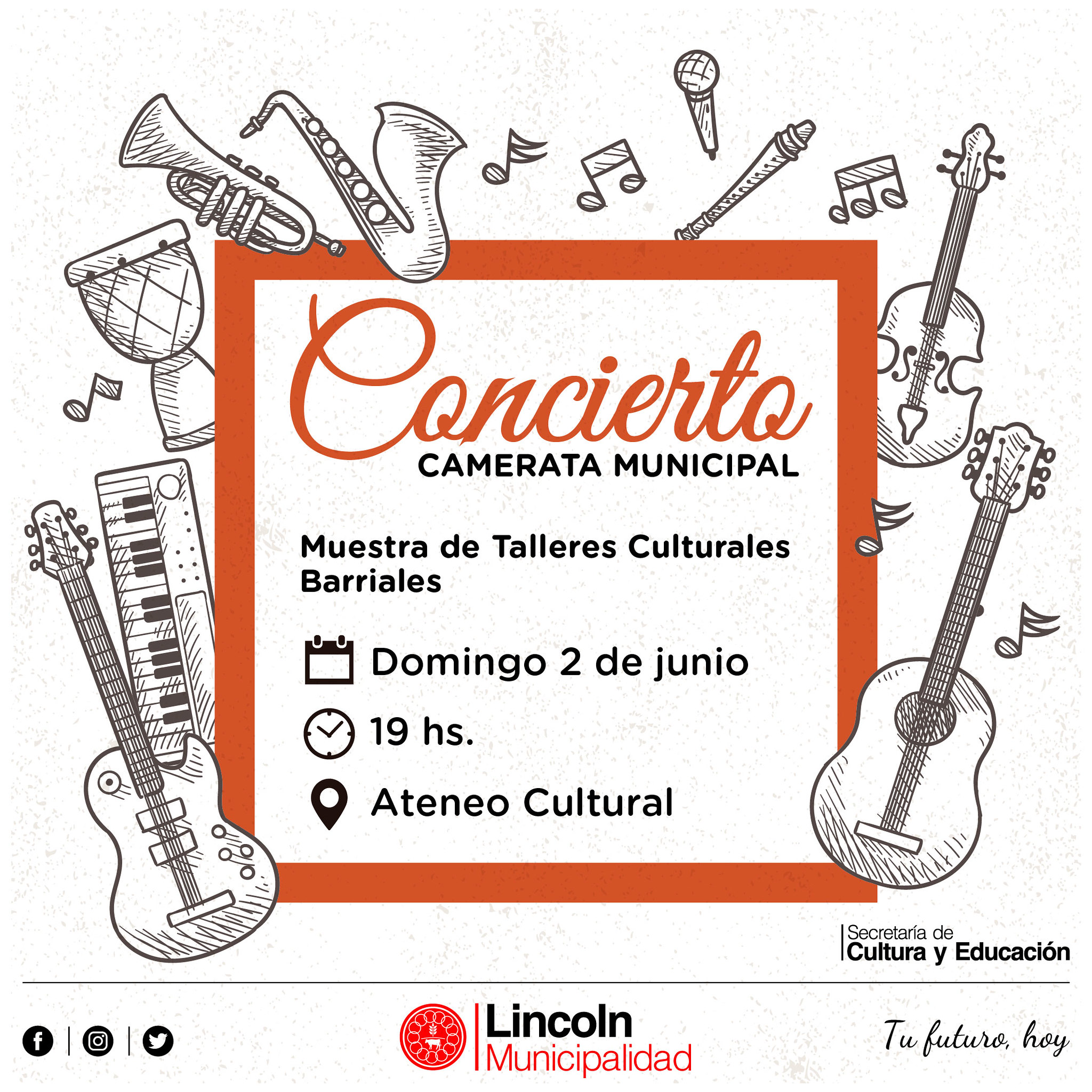 Concierto y muestra de talleres culturales barriales