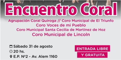 Gran encuentro Coral en nuestra ciudad
