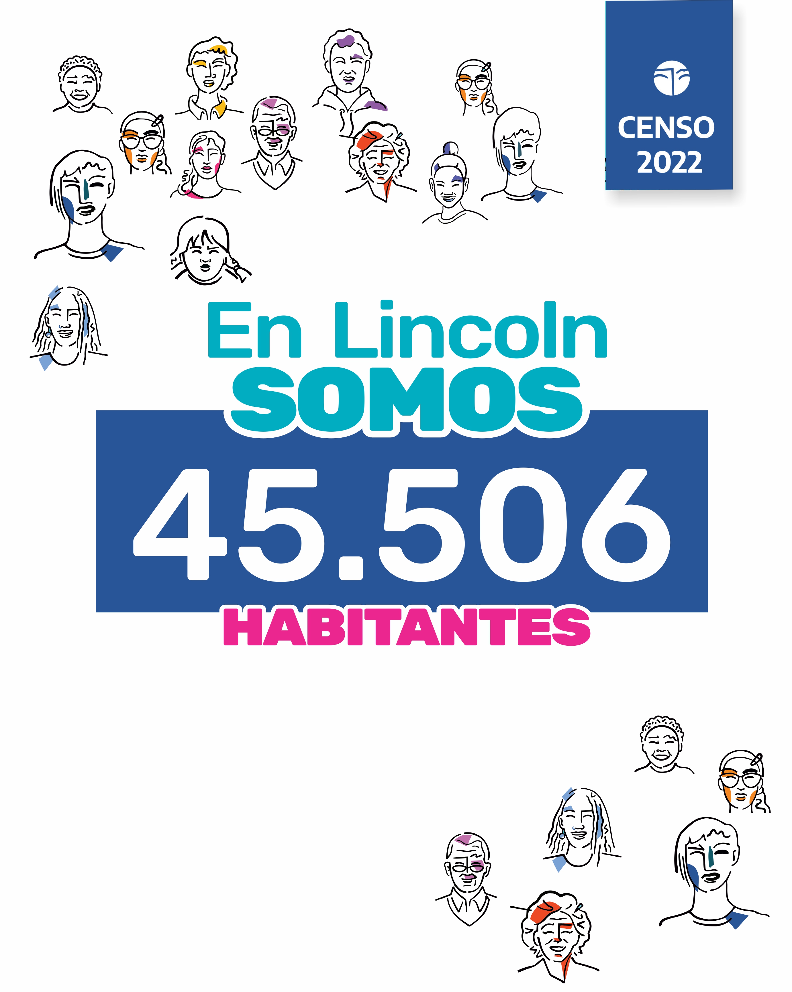 Según el Censo 2022, Lincoln tiene una población de 45 mil habitantes