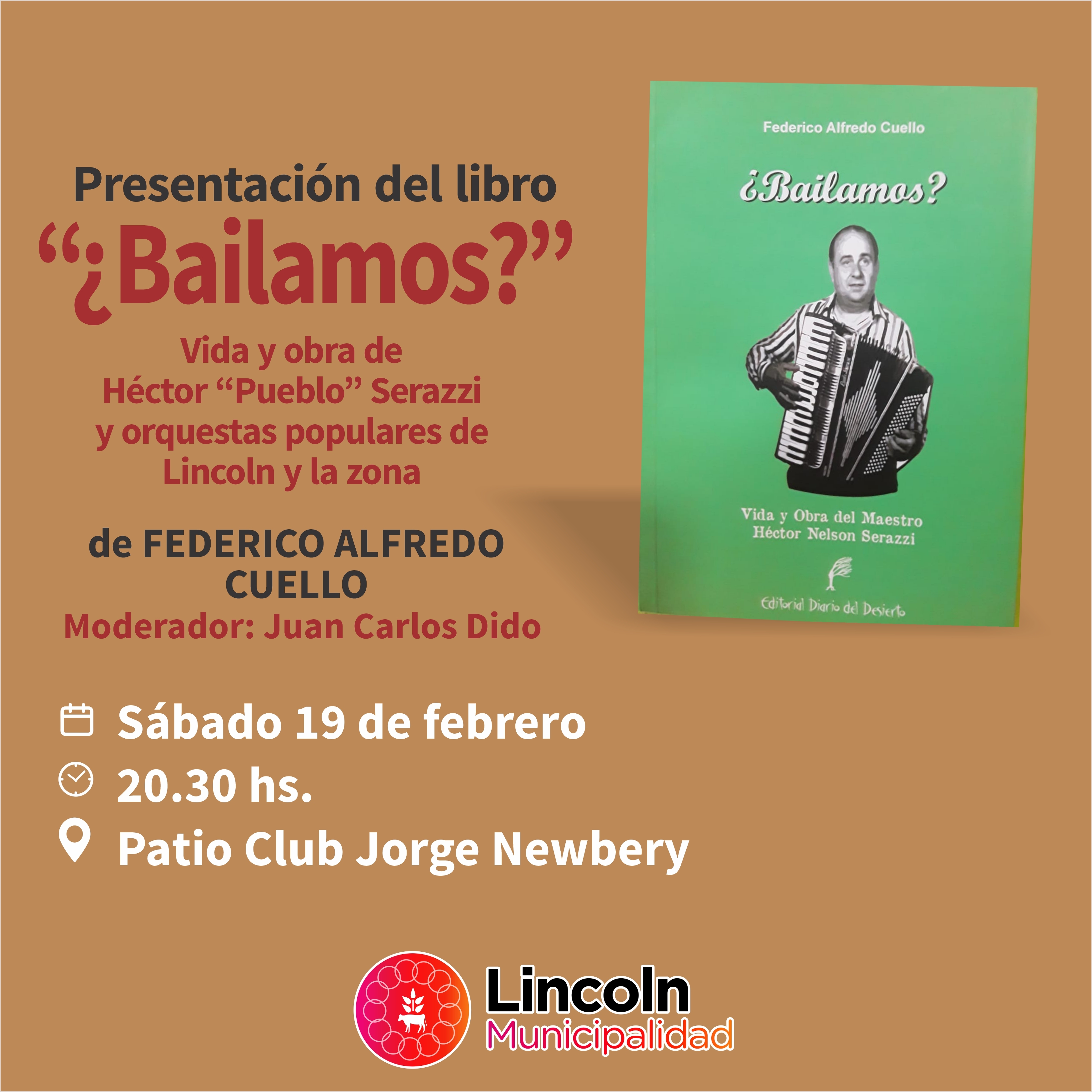 Presentan libro sobre la vida y obra de Héctor “Pueblo” Serazzi