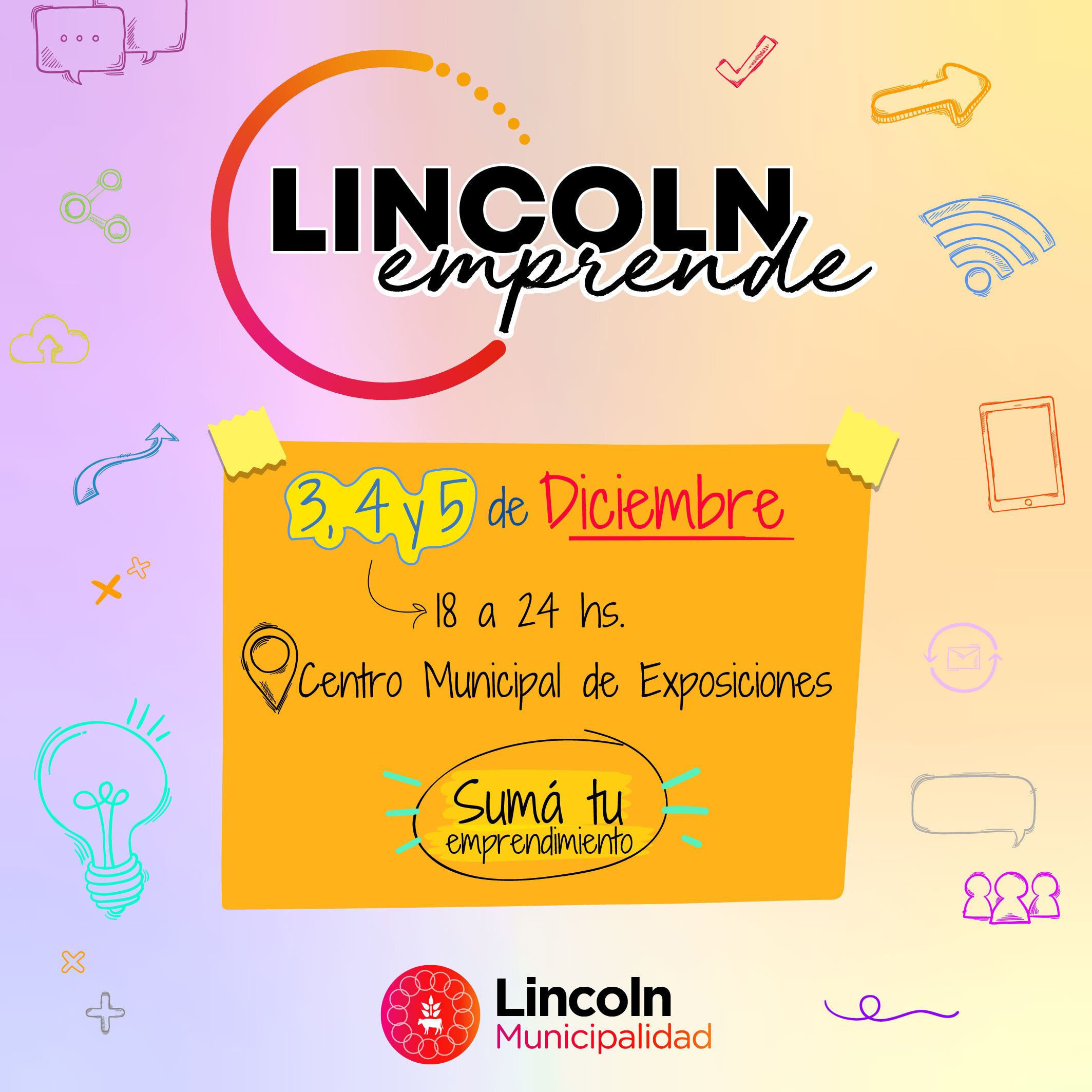 Abrió la inscripción para la expo “Lincoln Emprende”
