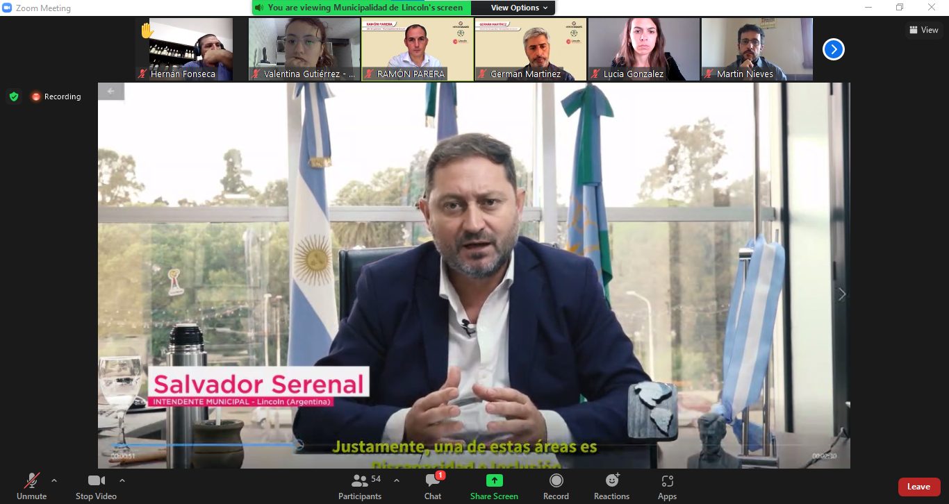 Lincoln coordinó el primer encuentro del grupo de Discapacidad e Inclusión