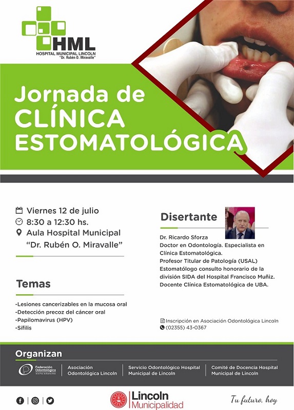 Jornada de Clínica Estomatológica en el Hospital Municipal de Lincoln
