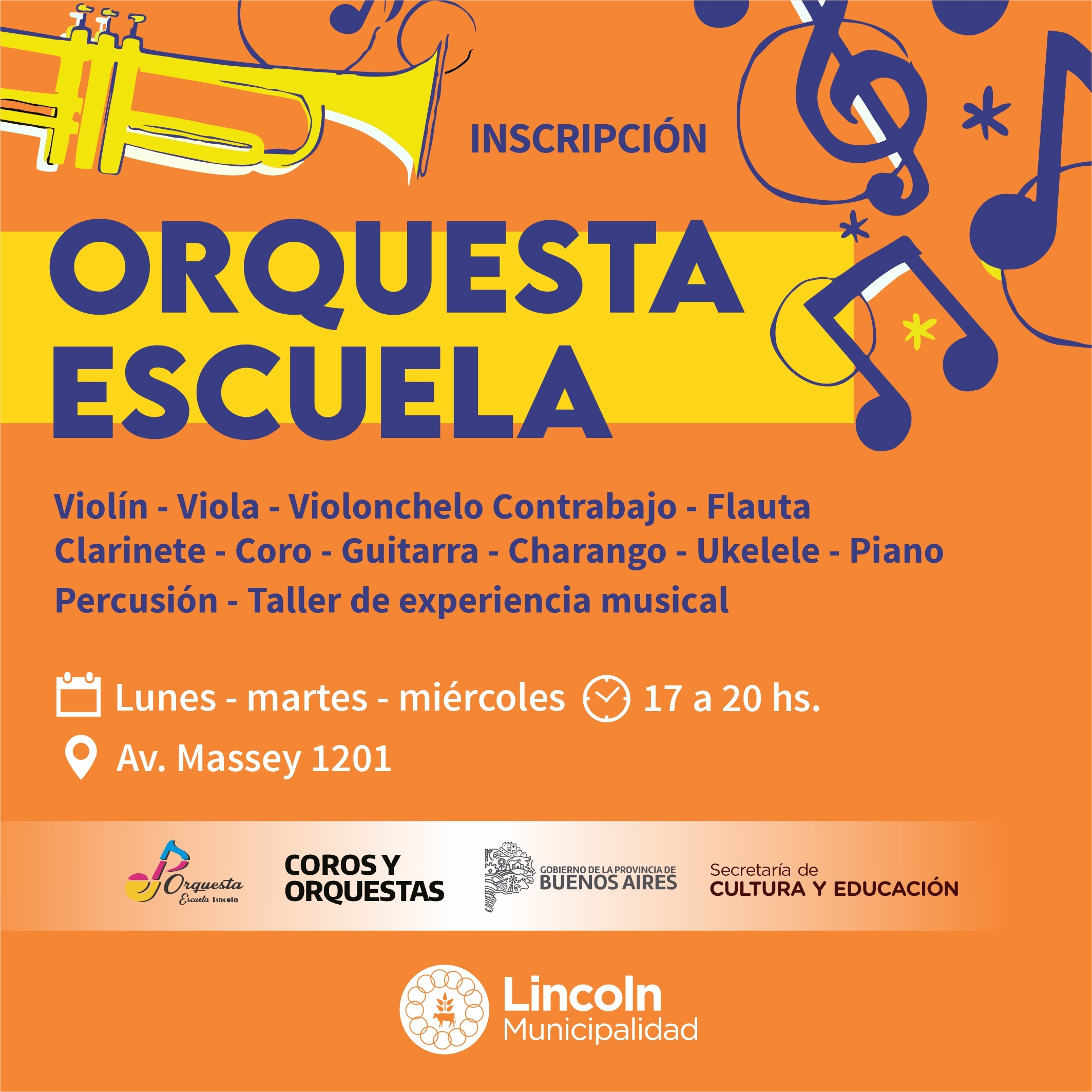 Abre la inscripción para la Orquesta Escuela y el Coro Municipal