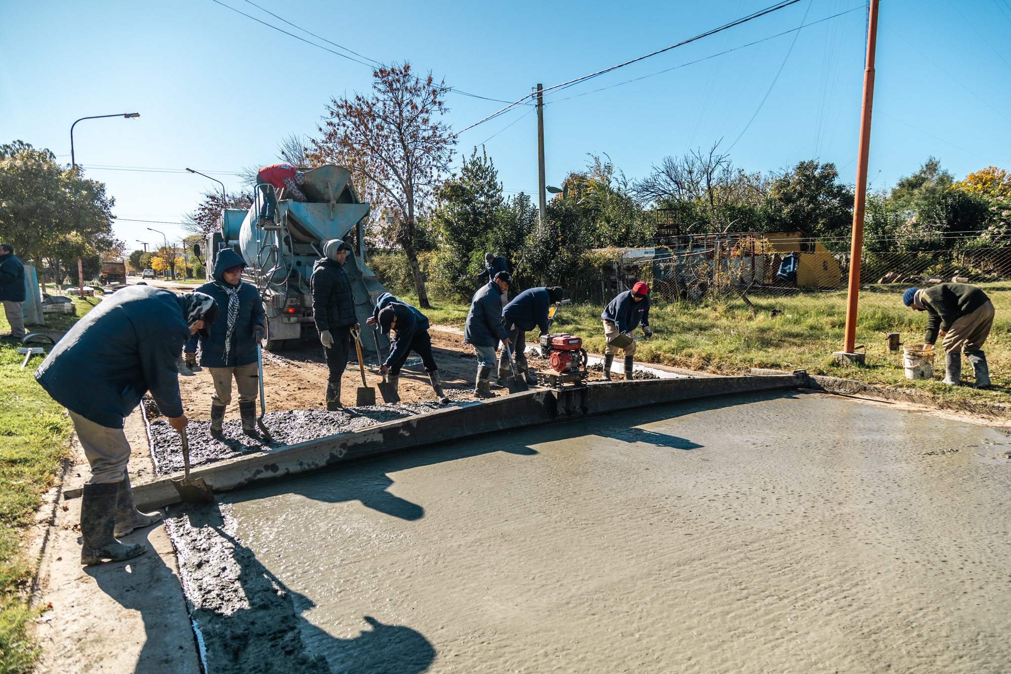 El Ejecutivo impulsa la pavimentación de 7 cuadras en la ciudad cabecera