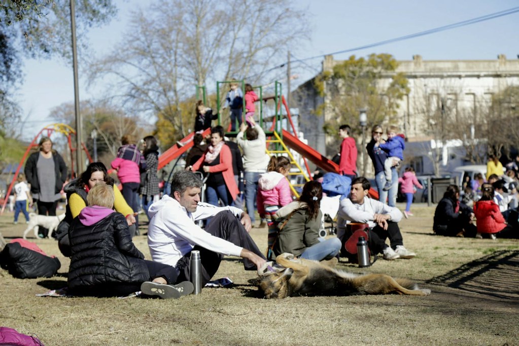 La plaza Sarmiento como punto de encuentro