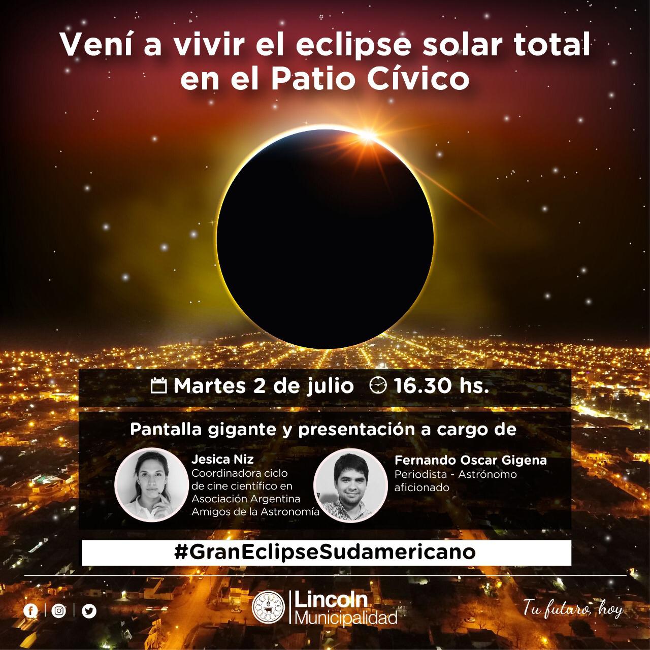 Lincoln se prepara para presenciar el eclipse solar total