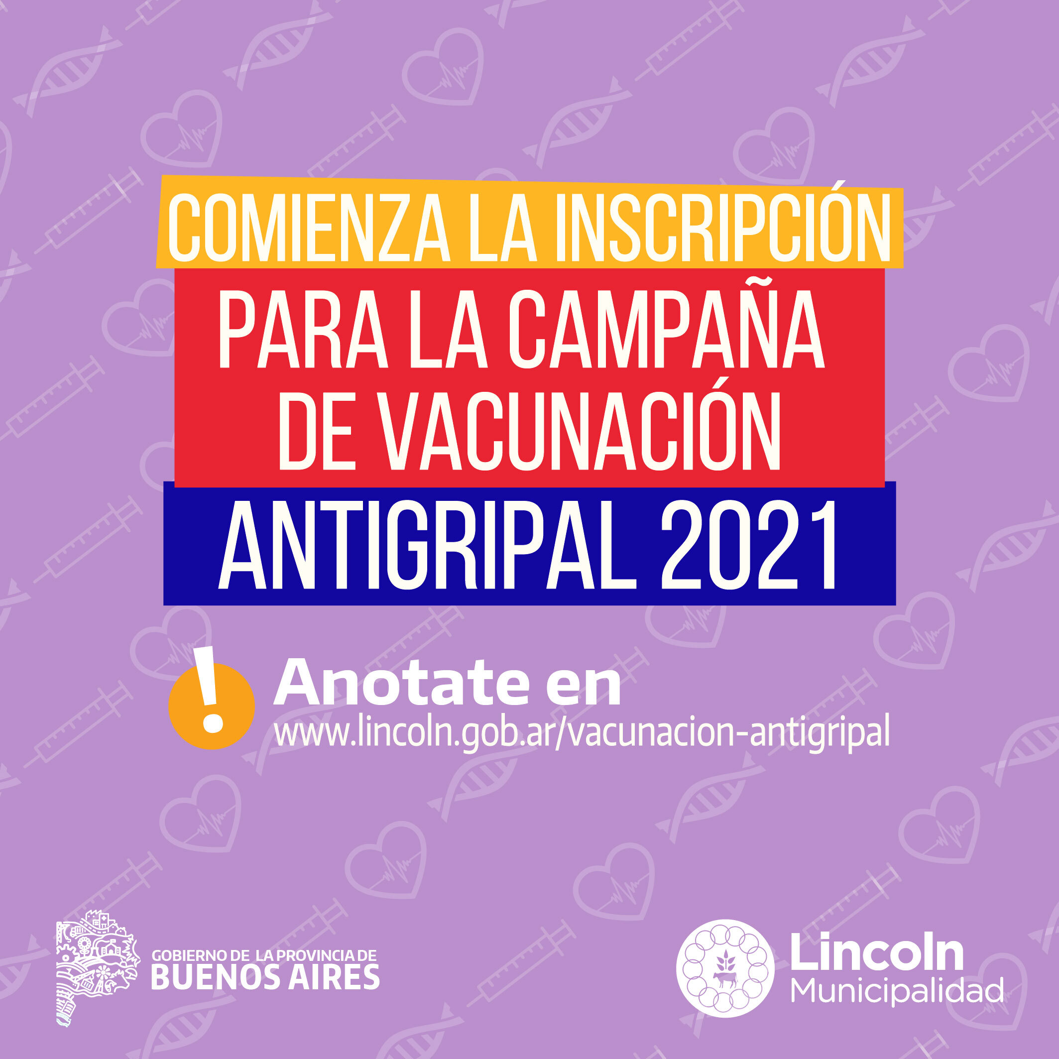 Lanzan inscripción para la campaña de vacunación antigripal 2021