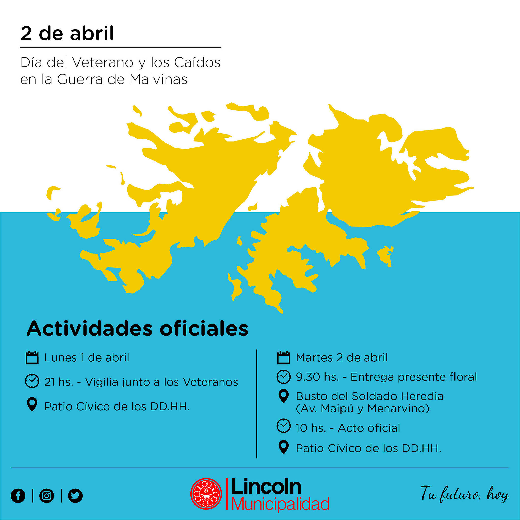 Lincoln rinde homenaje a los Veteranos y Caídos en la Guerra de Malvinas