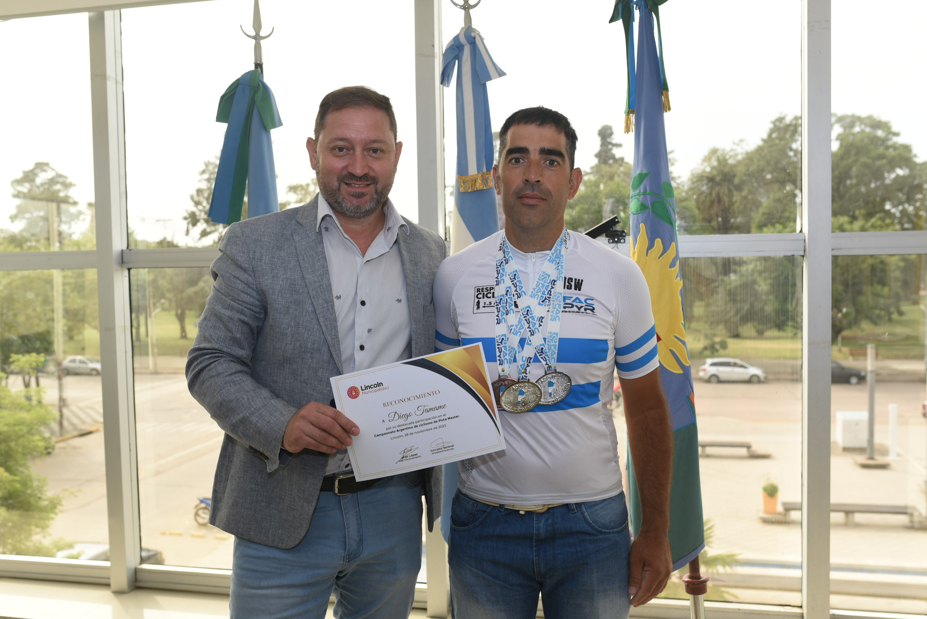 Diego Tamame puso al ciclismo local en lo más alto del deporte nacional